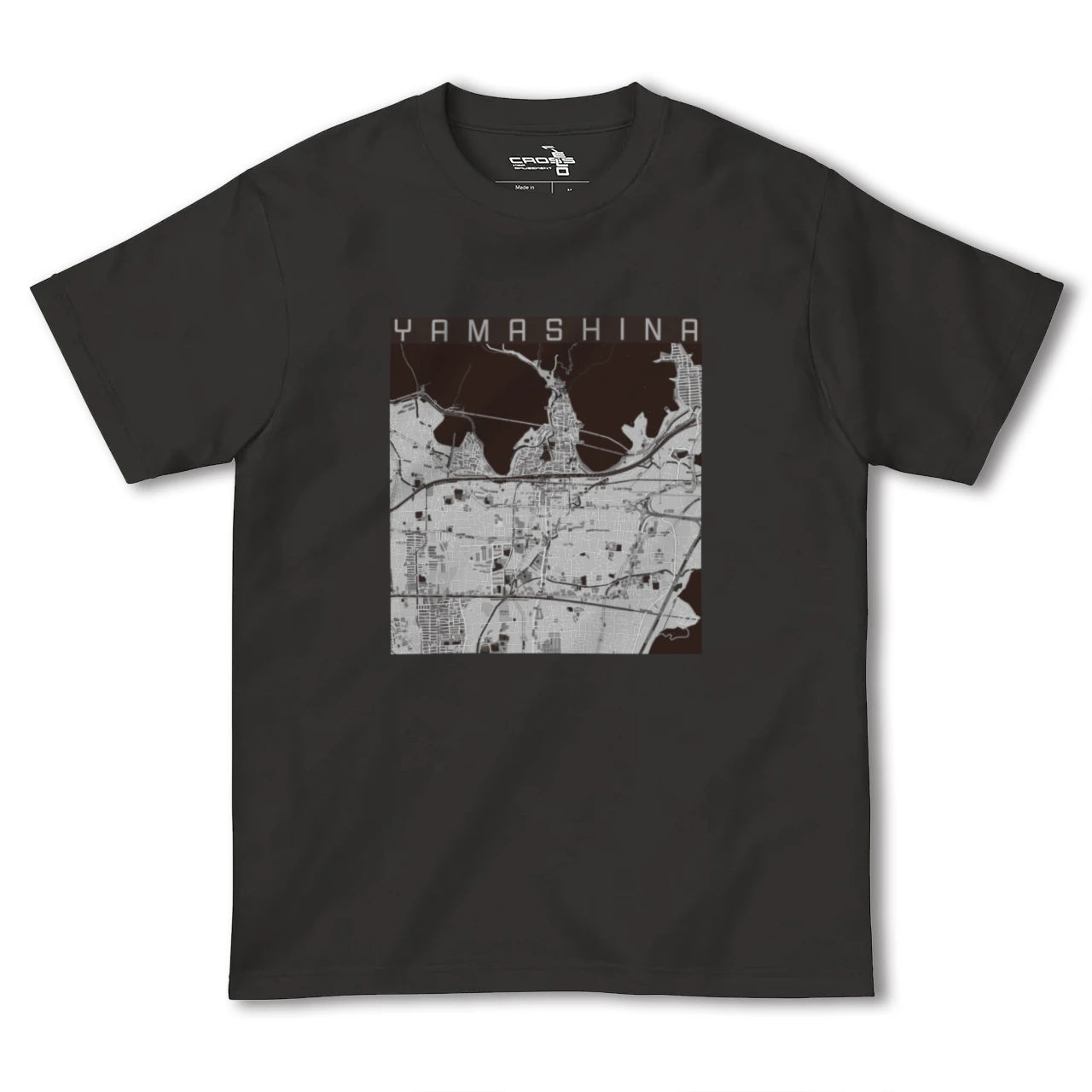 【山科(京都府)】地図柄ヘビーウェイトTシャツ