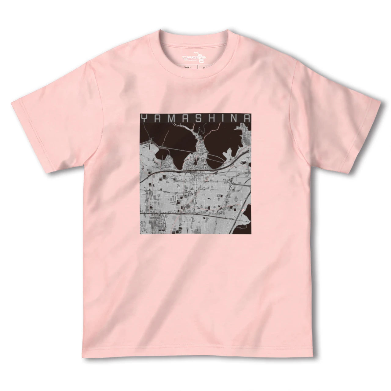 【山科(京都府)】地図柄ヘビーウェイトTシャツ