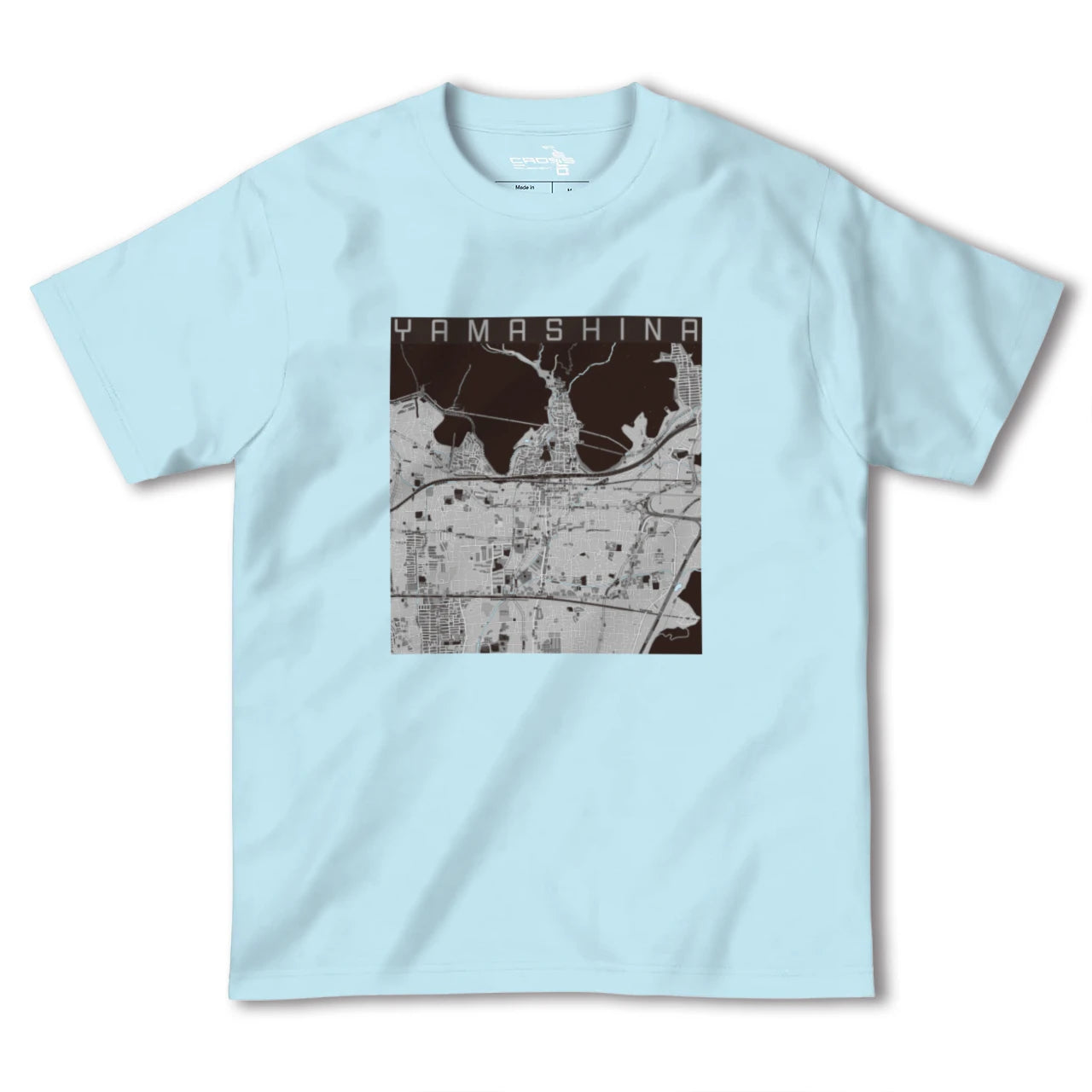 【山科(京都府)】地図柄ヘビーウェイトTシャツ