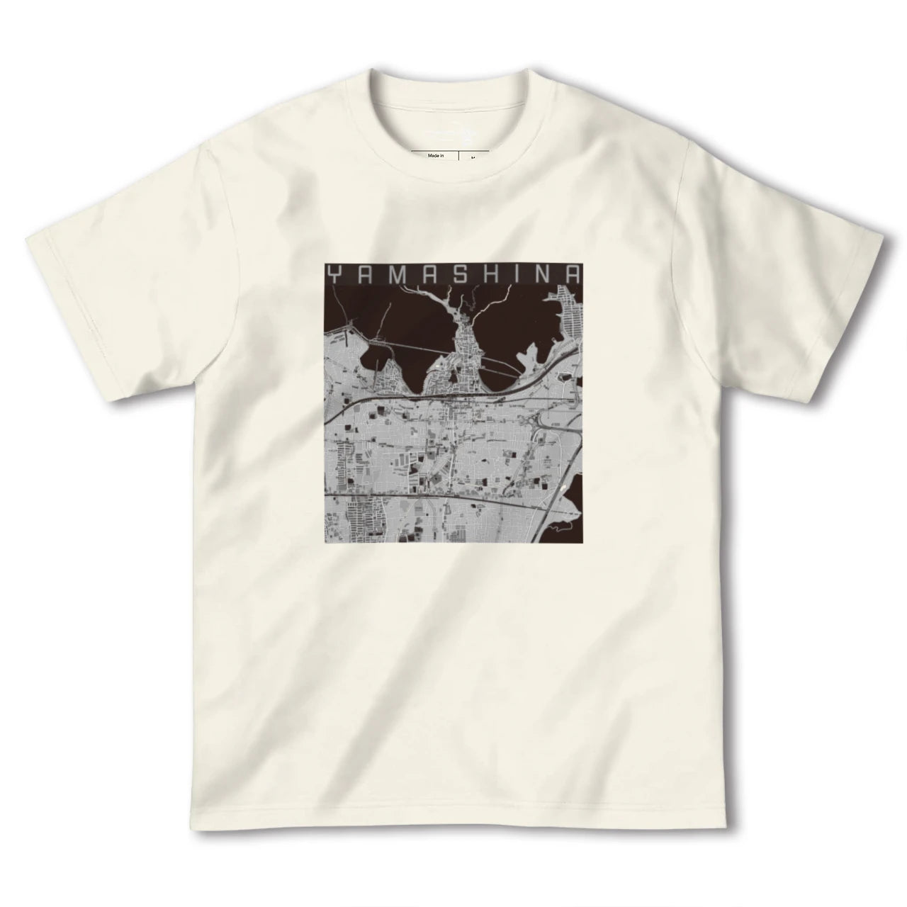 【山科(京都府)】地図柄ヘビーウェイトTシャツ