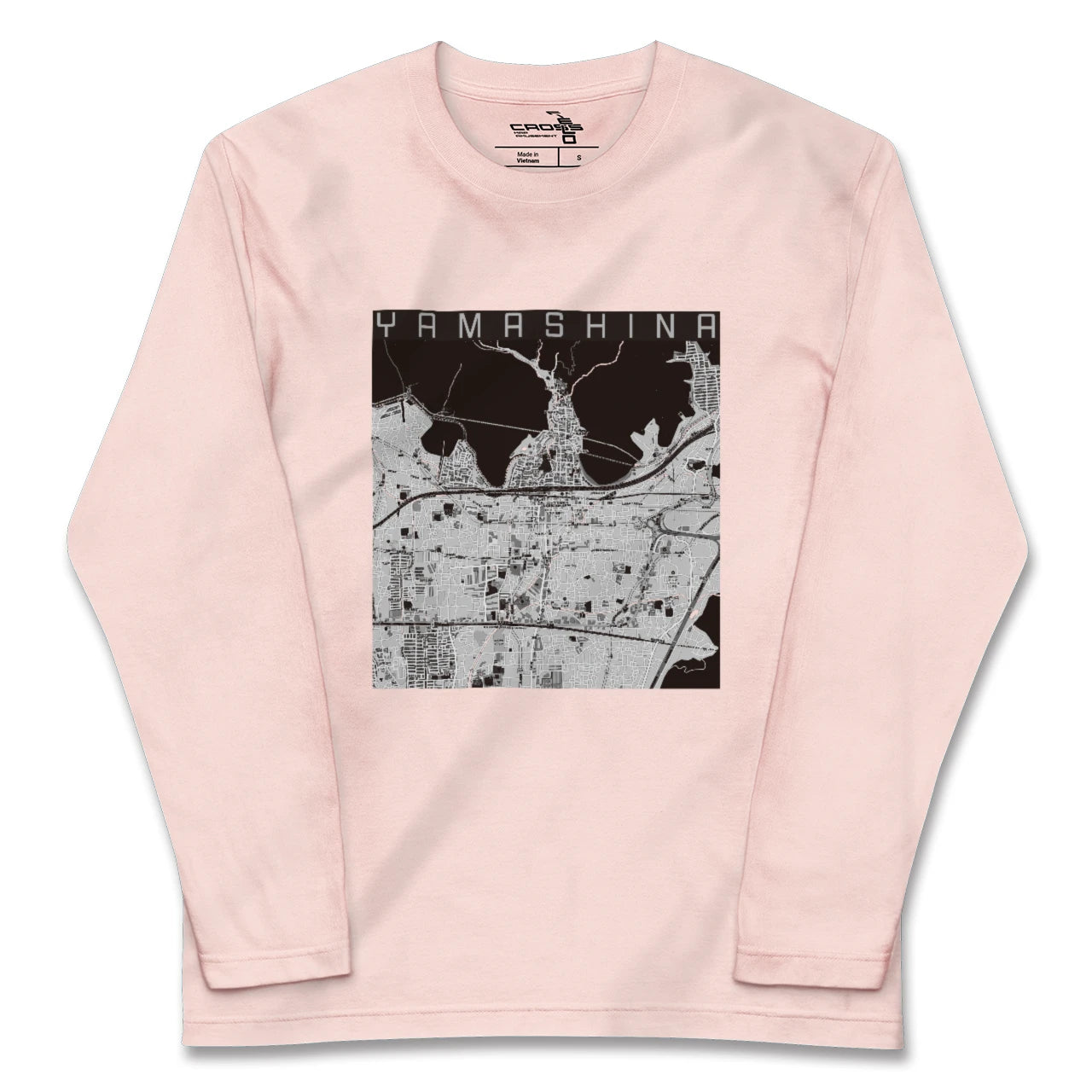 【山科(京都府)】地図柄ロングスリーブTシャツ