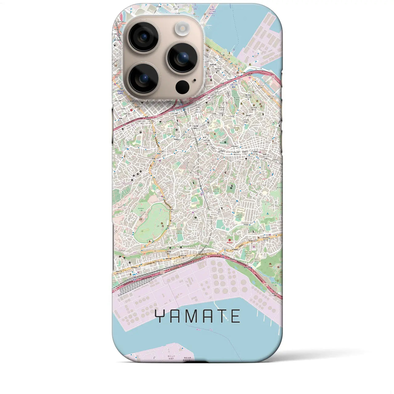 【山手(神奈川県)】地図柄iPhoneケース(バックカバータイプ)