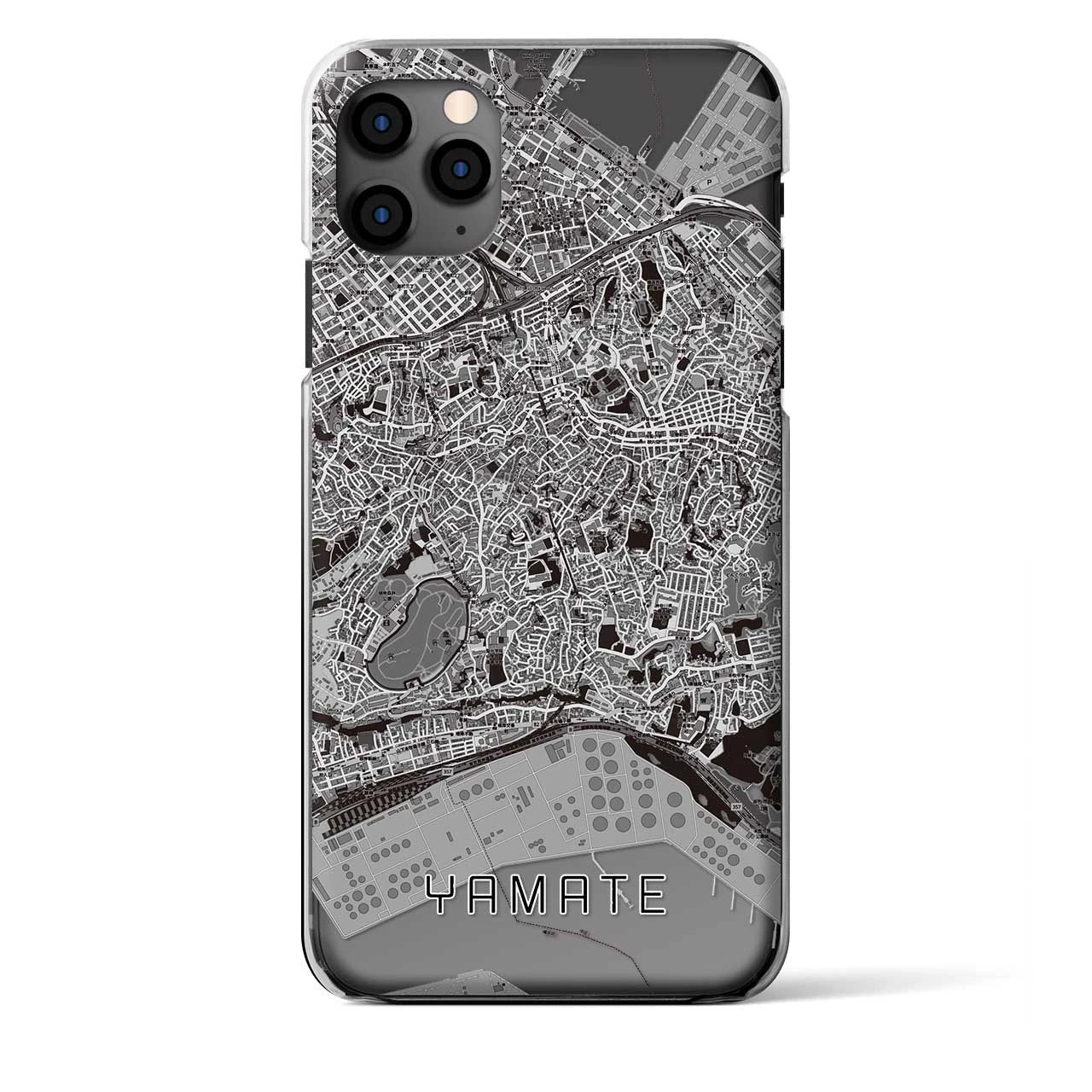 【山手(神奈川県)】地図柄iPhoneケース(クリアタイプ)