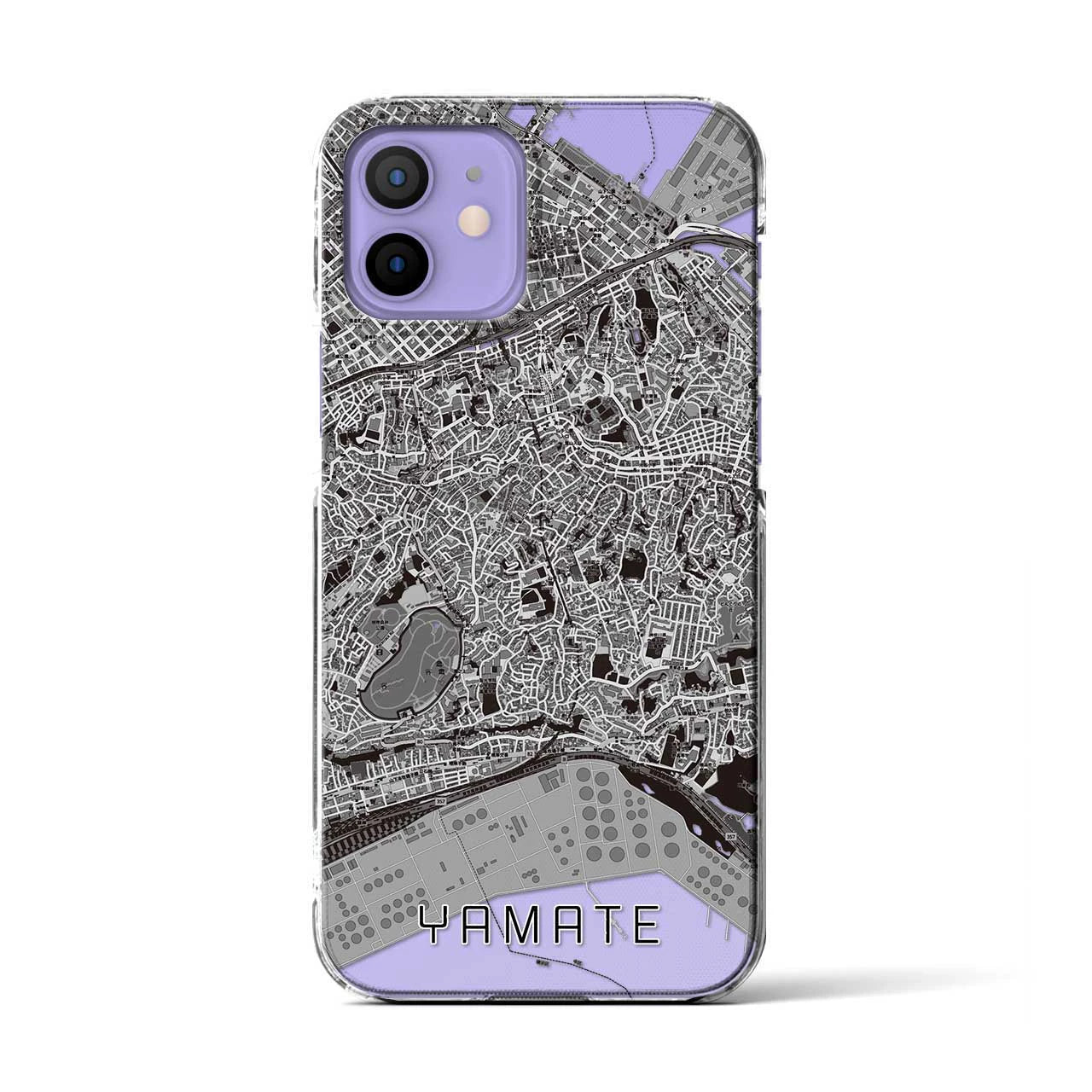 【山手(神奈川県)】地図柄iPhoneケース(クリアタイプ)