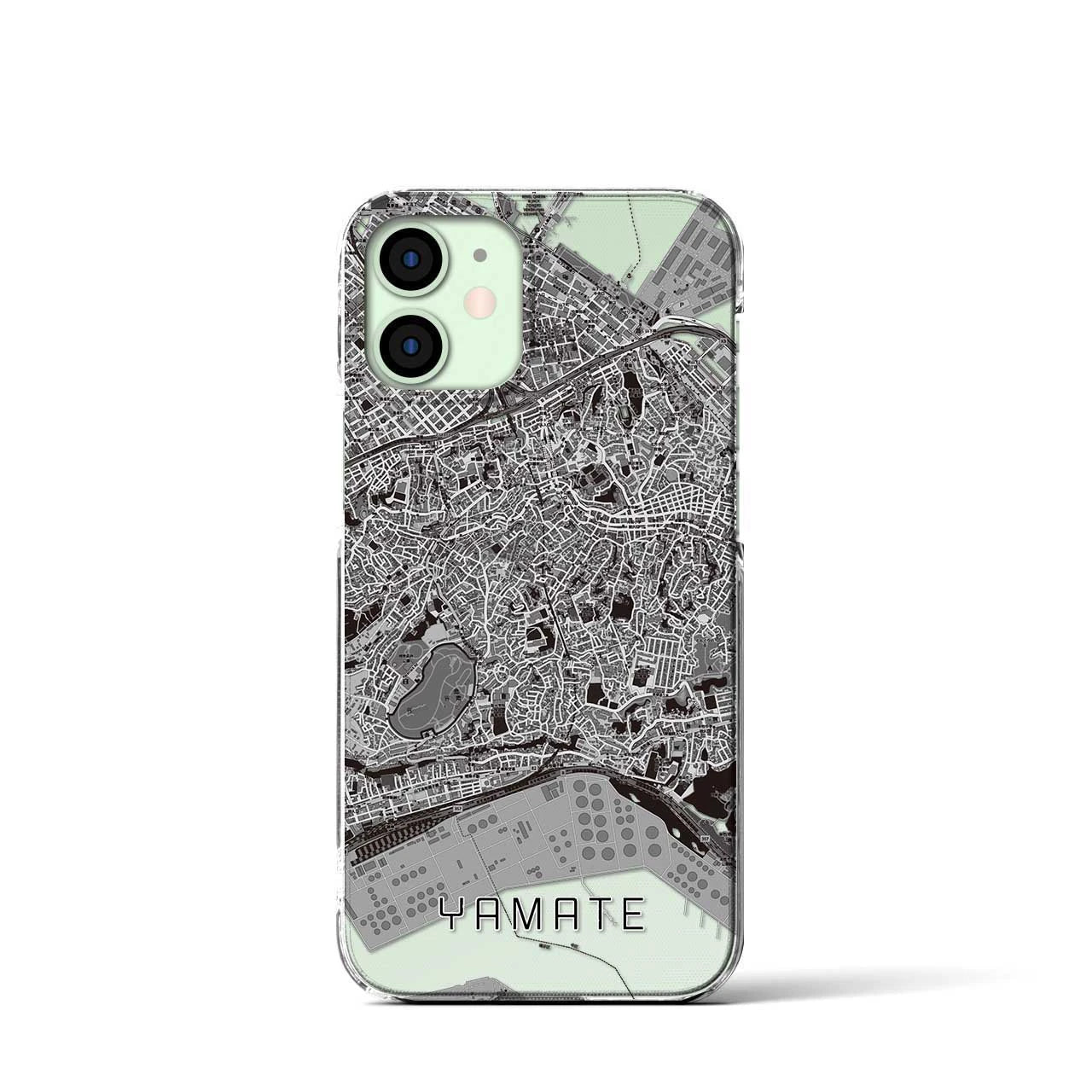 【山手(神奈川県)】地図柄iPhoneケース(クリアタイプ)