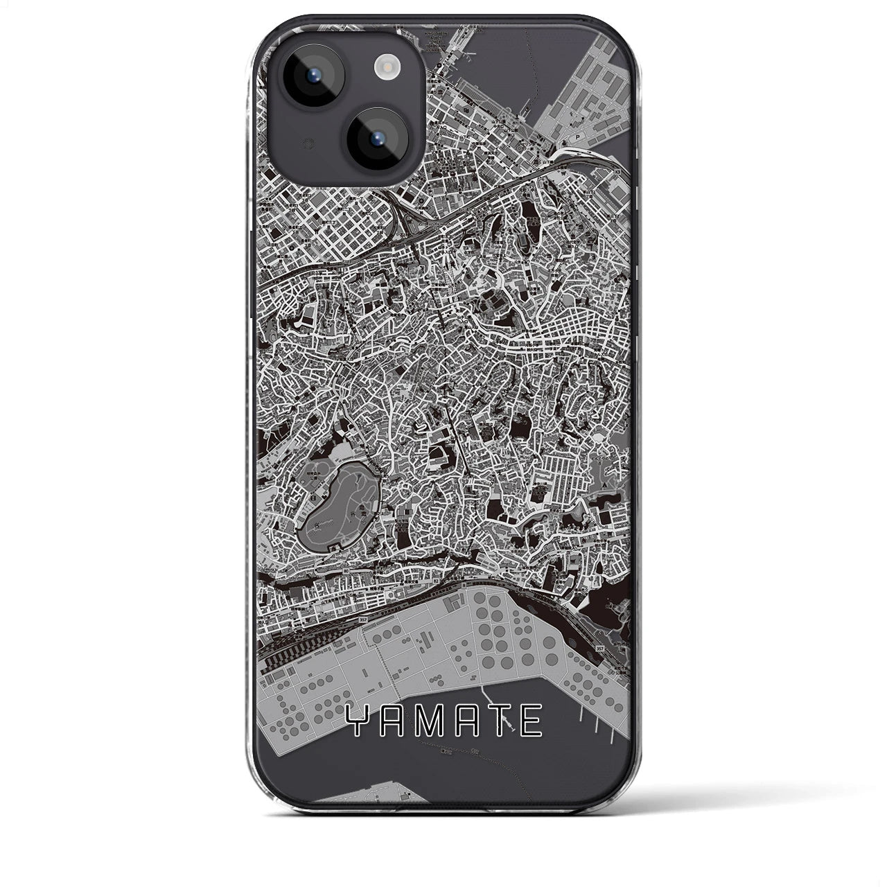 【山手(神奈川県)】地図柄iPhoneケース(クリアタイプ)
