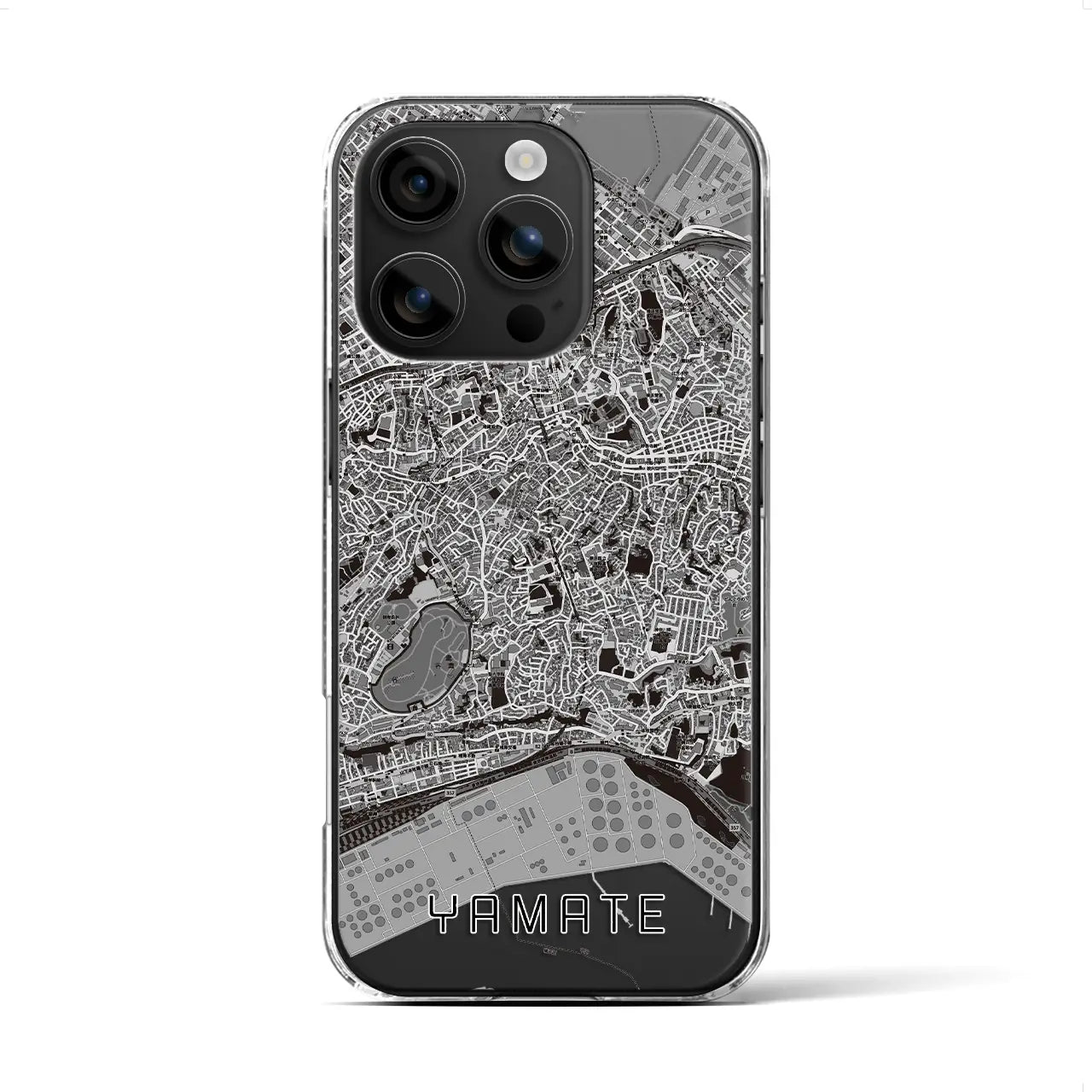 【山手(神奈川県)】地図柄iPhoneケース(クリアタイプ)