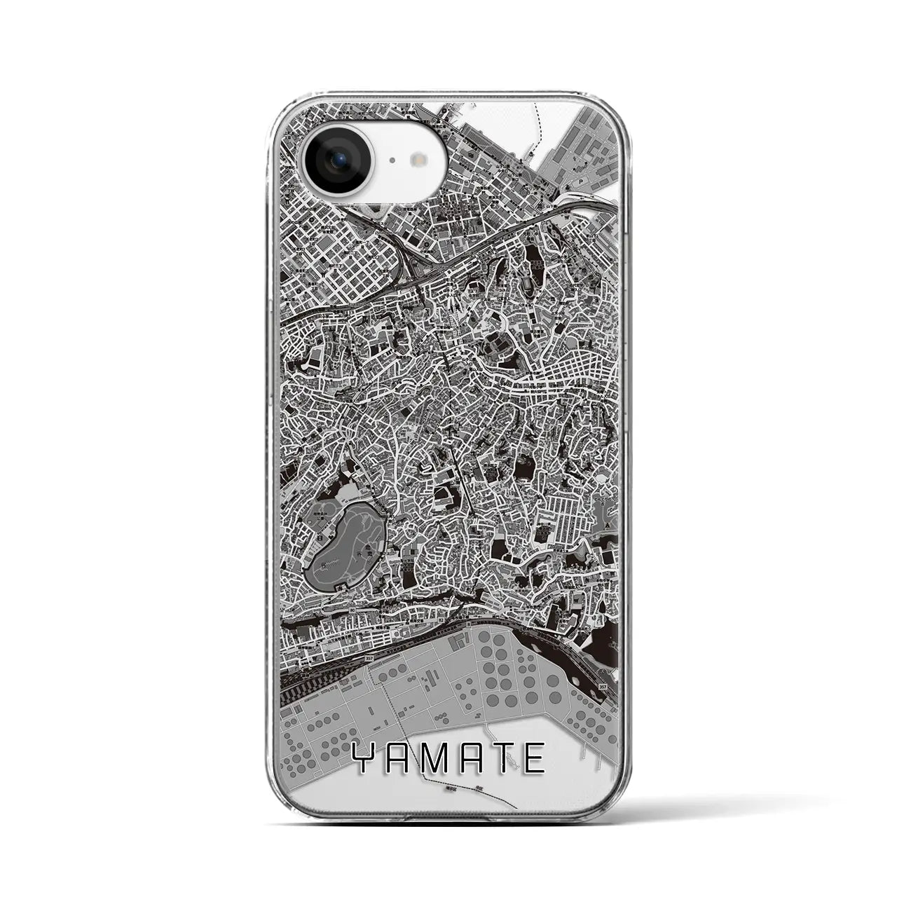 【山手(神奈川県)】地図柄iPhoneケース(クリアタイプ)