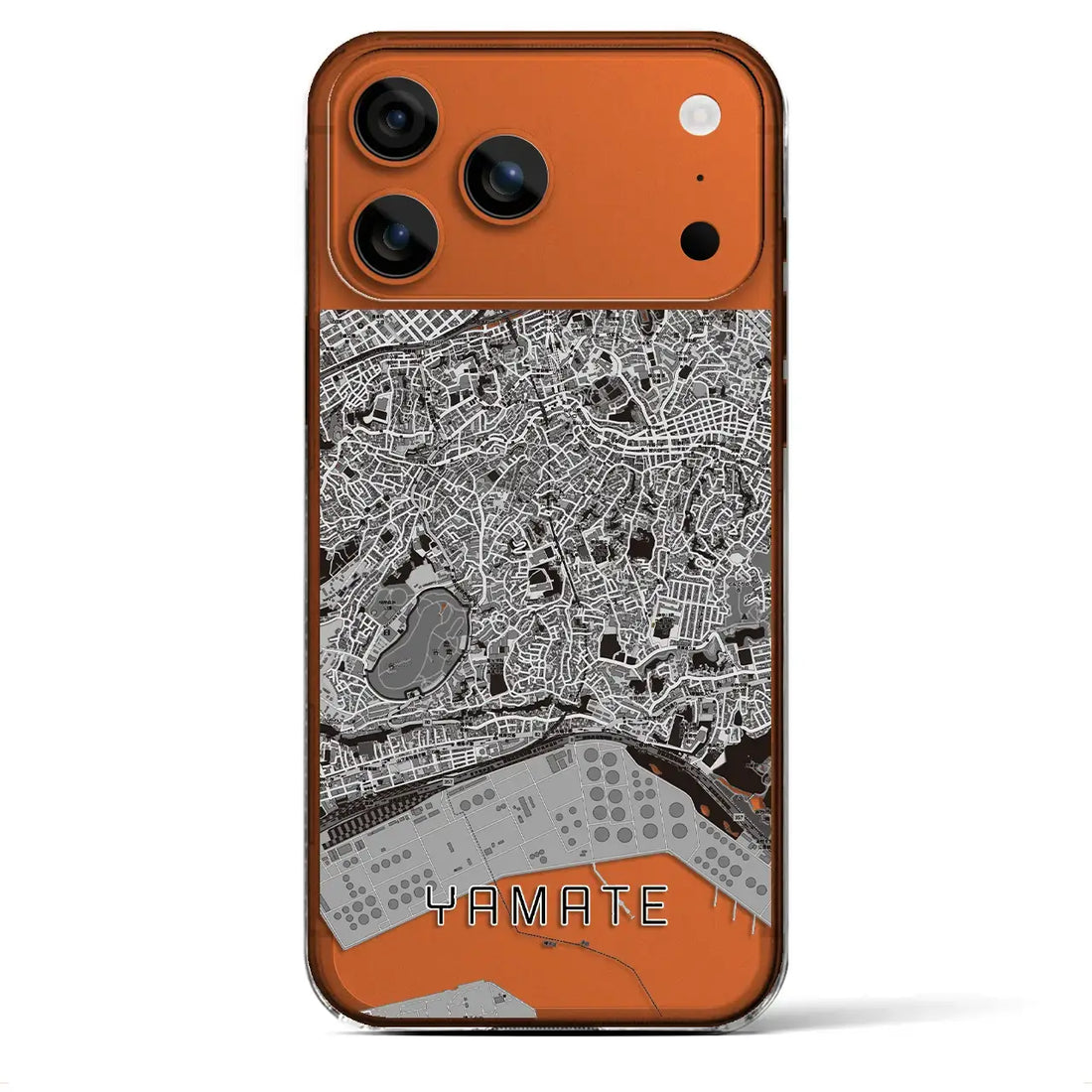 【山手(神奈川県)】地図柄iPhoneケース(クリアタイプ)