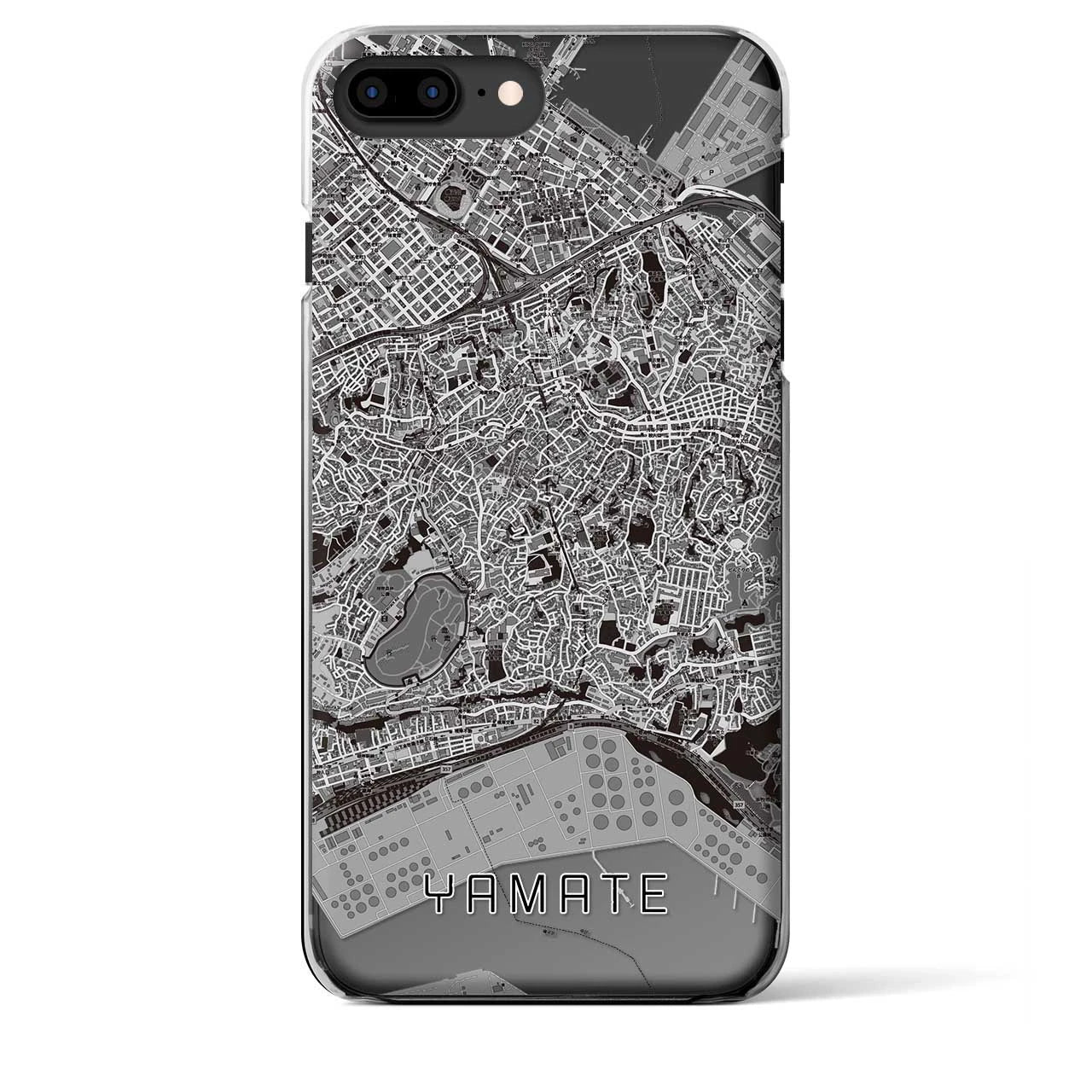 【山手(神奈川県)】地図柄iPhoneケース(クリアタイプ)