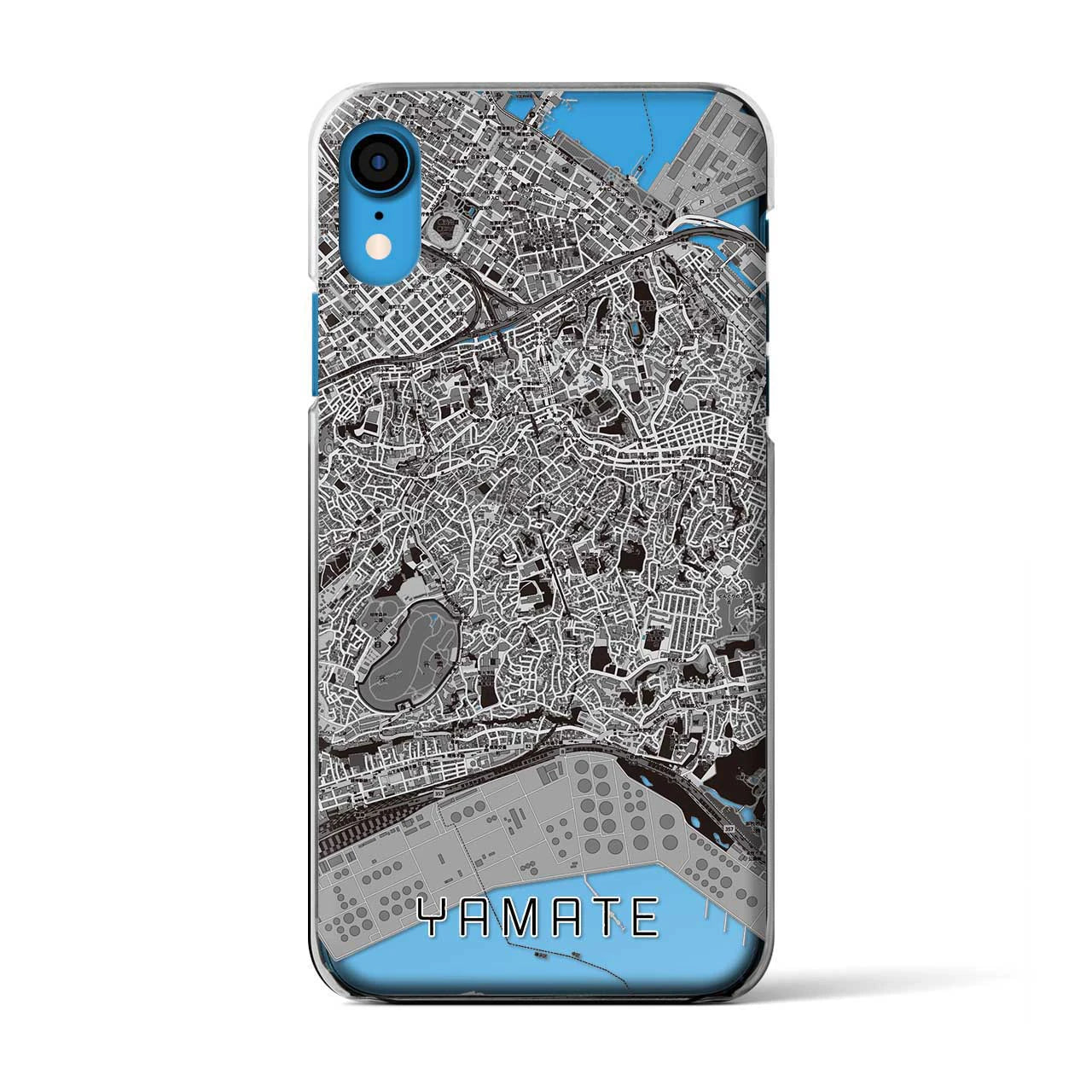 【山手(神奈川県)】地図柄iPhoneケース(クリアタイプ)