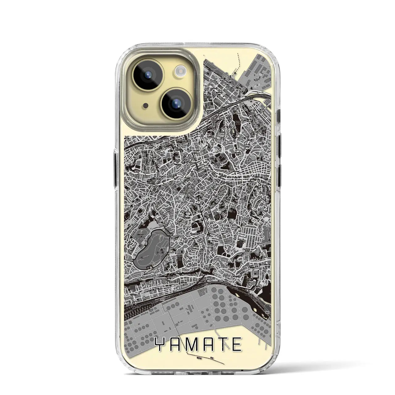 【山手(神奈川県)】地図柄iPhoneケース(MagSafeタイプ)