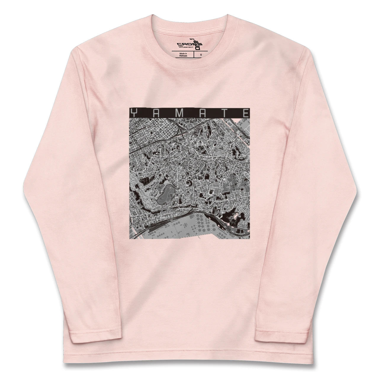 【山手(神奈川県)】地図柄ロングスリーブTシャツ