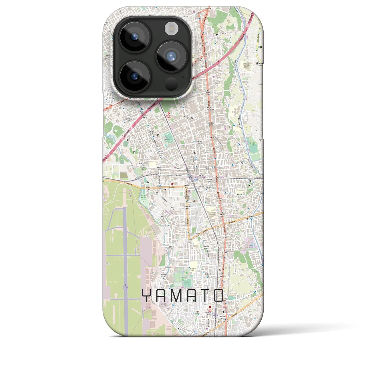 【大和(神奈川県)】地図柄iPhoneケース(バックカバータイプ)