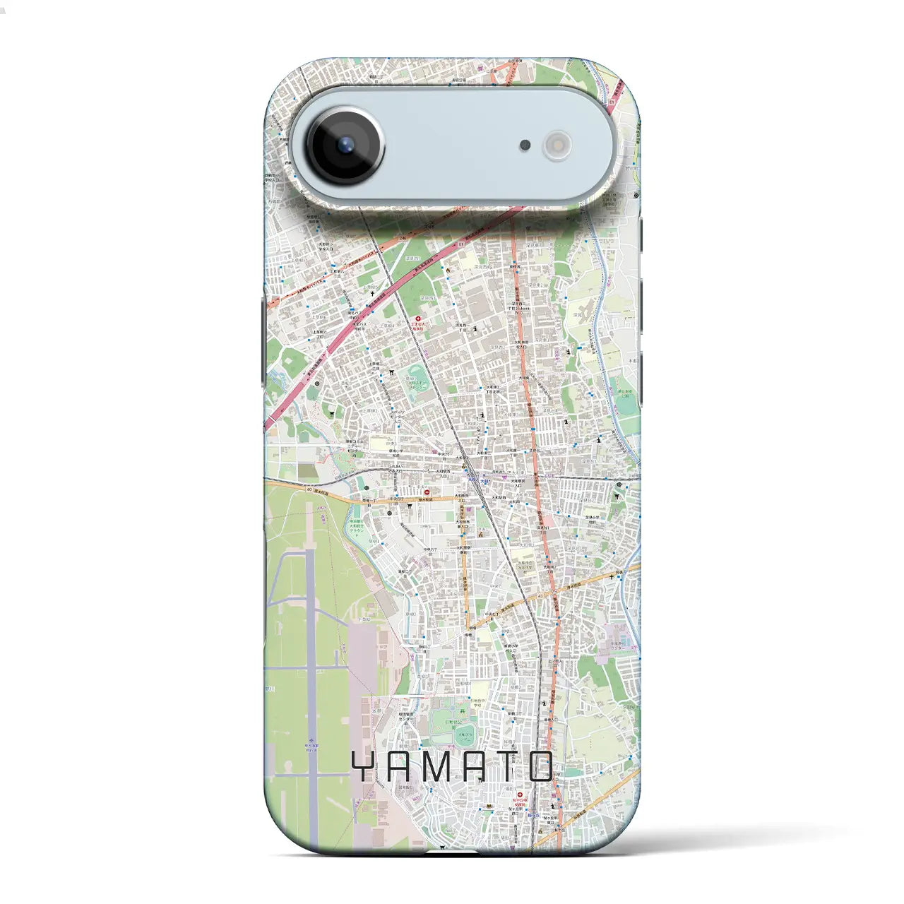 【大和(神奈川県)】地図柄iPhoneケース(バックカバータイプ)ナチュラル・iPhone 17 Pro Max 用