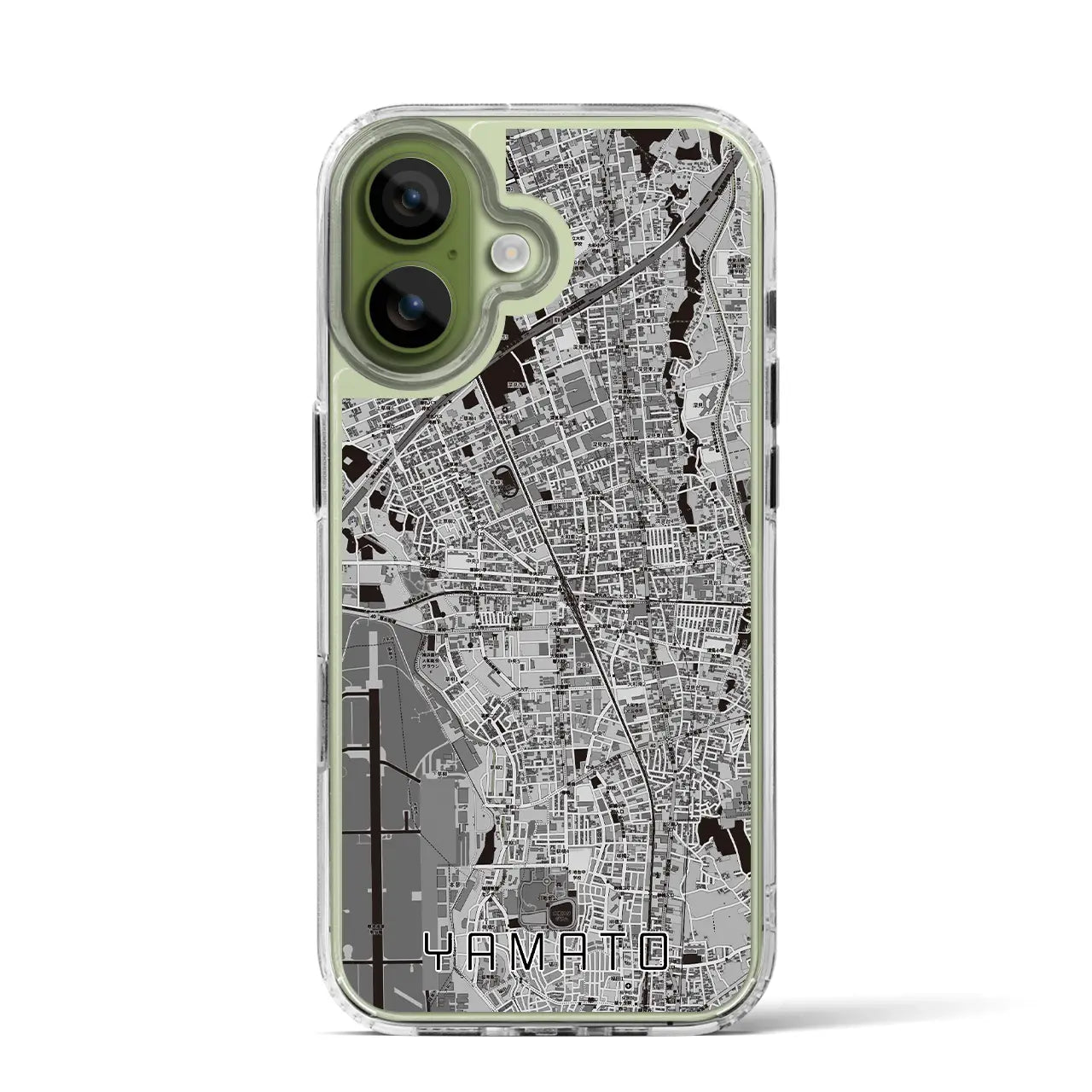 【大和(神奈川県)】地図柄iPhoneケース(MagSafeタイプ)