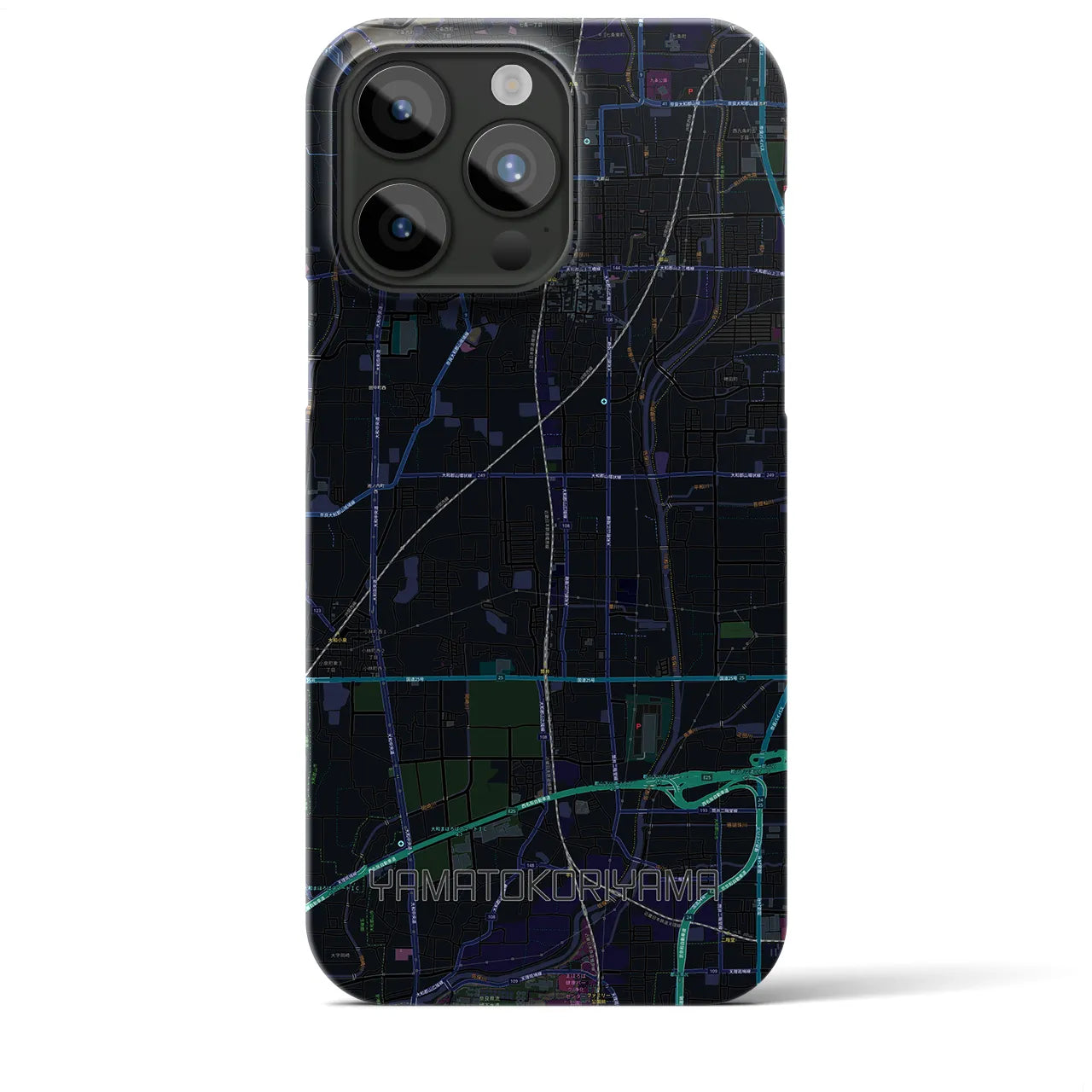 【大和郡山(奈良県)】地図柄iPhoneケース(バックカバータイプ)