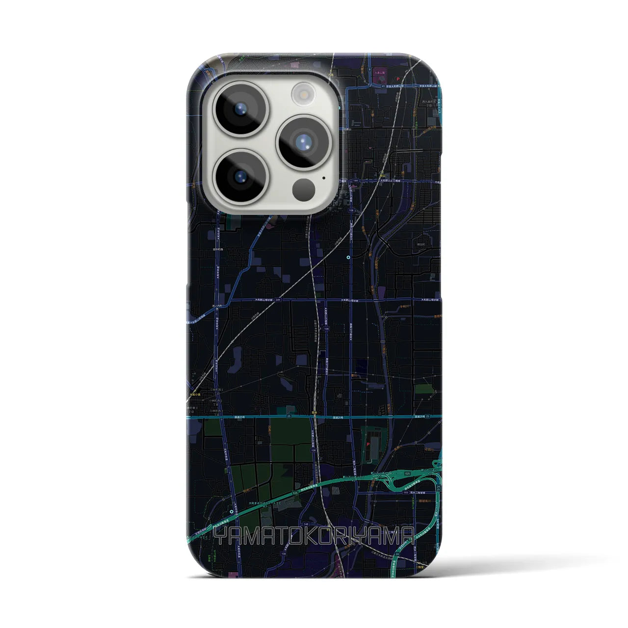 【大和郡山(奈良県)】地図柄iPhoneケース(バックカバータイプ)