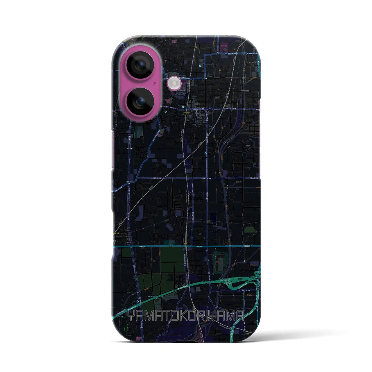 【大和郡山(奈良県)】地図柄iPhoneケース(バックカバータイプ)