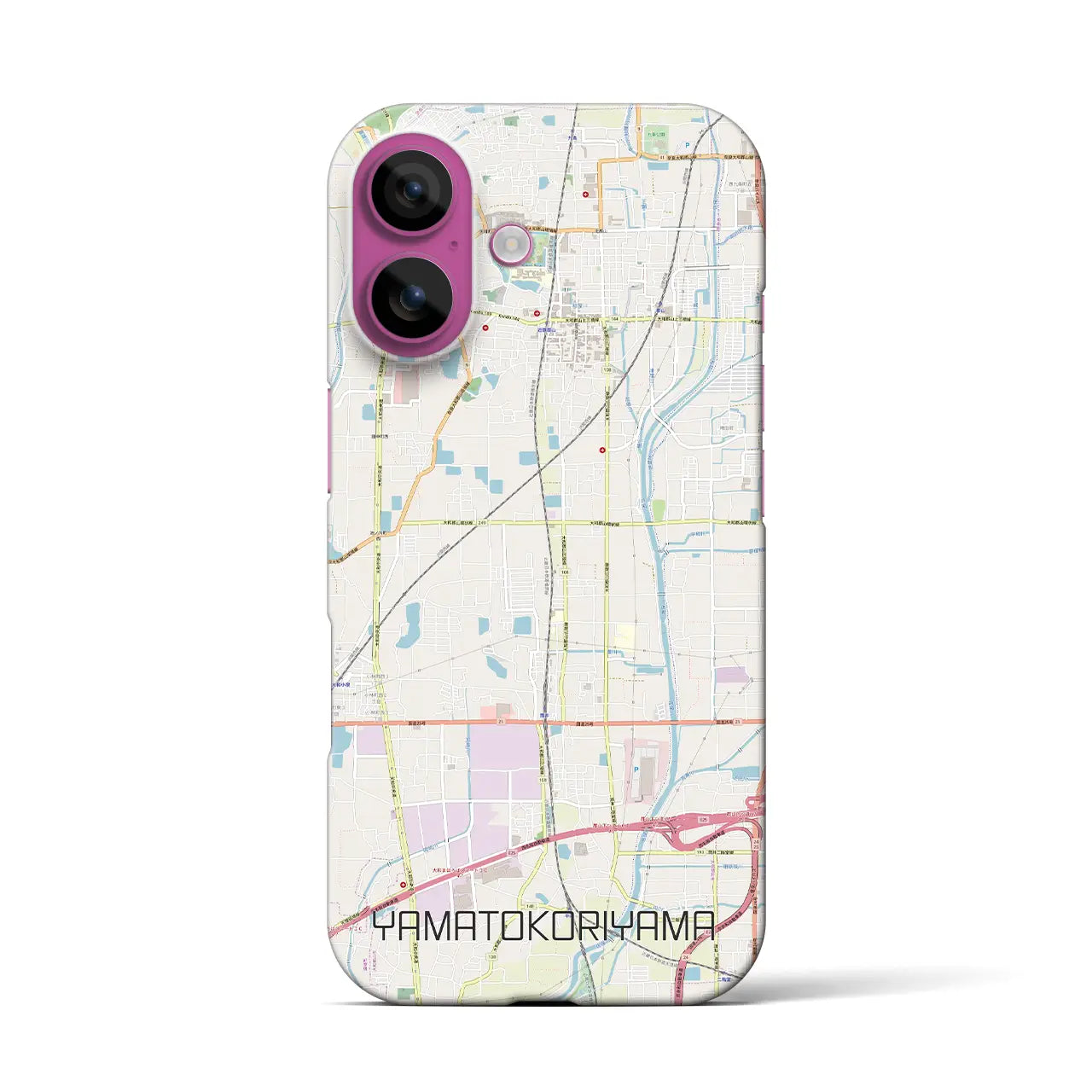 【大和郡山(奈良県)】地図柄iPhoneケース(バックカバータイプ)