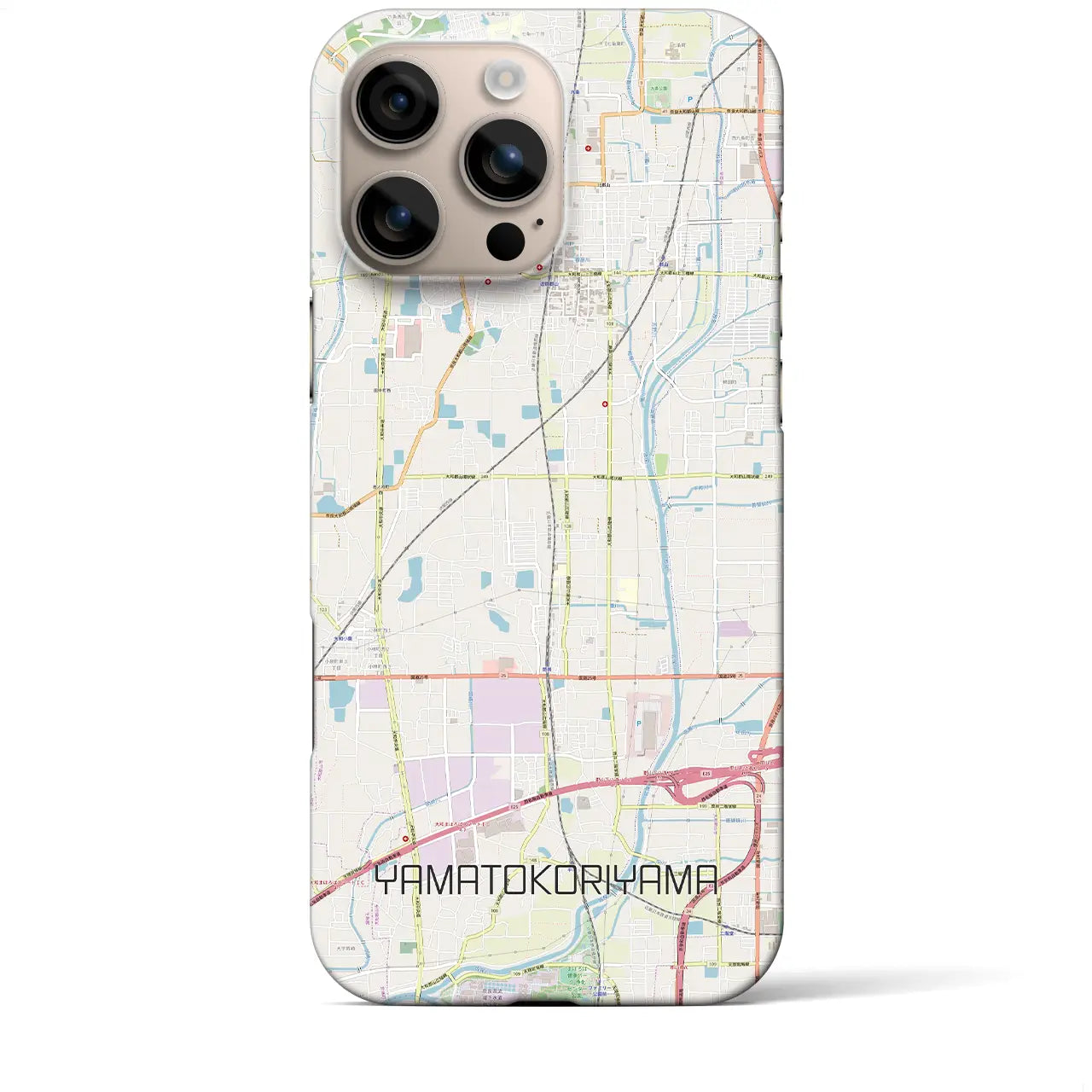 【大和郡山(奈良県)】地図柄iPhoneケース(バックカバータイプ)