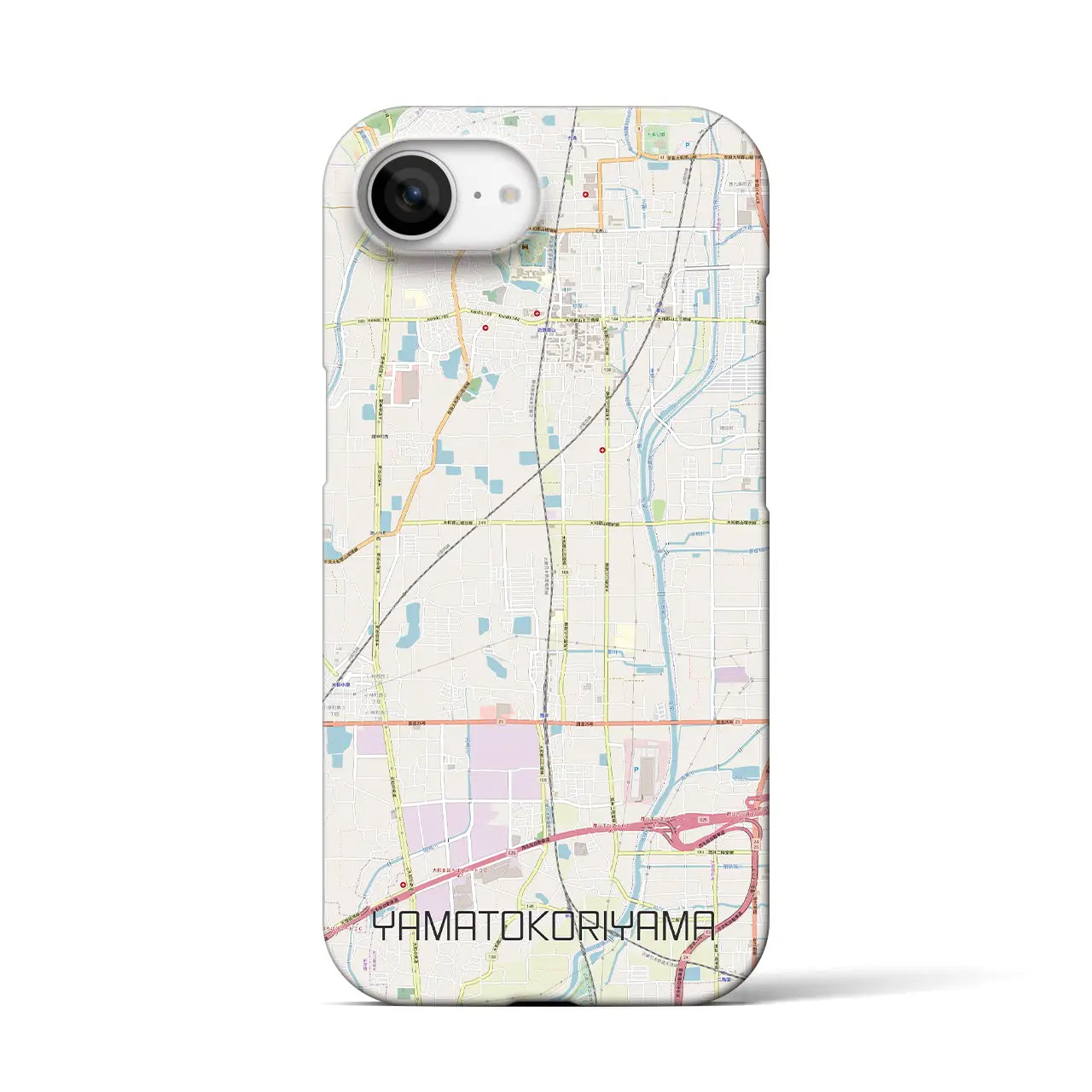 【大和郡山(奈良県)】地図柄iPhoneケース(バックカバータイプ)