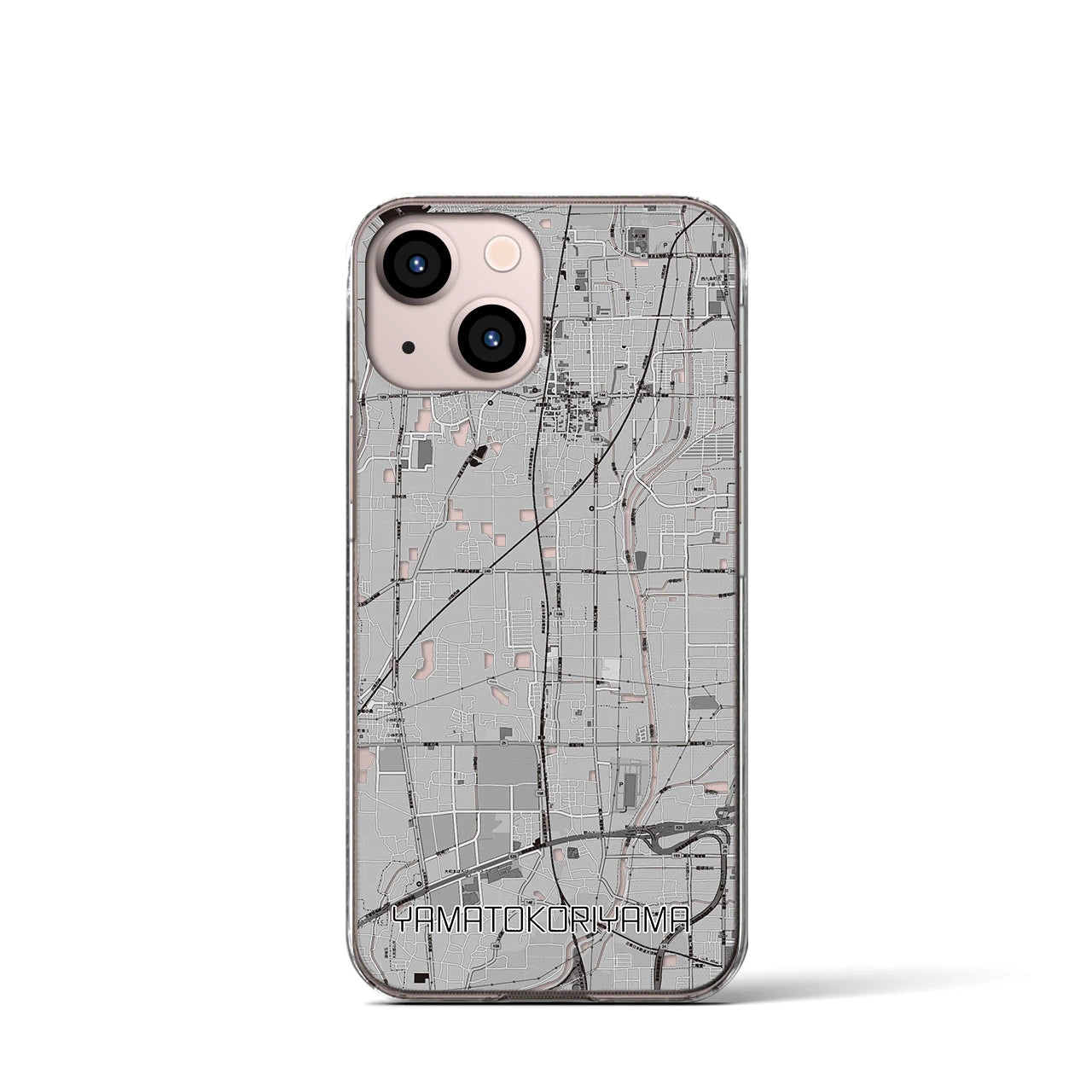 【大和郡山(奈良県)】地図柄iPhoneケース(クリアタイプ)