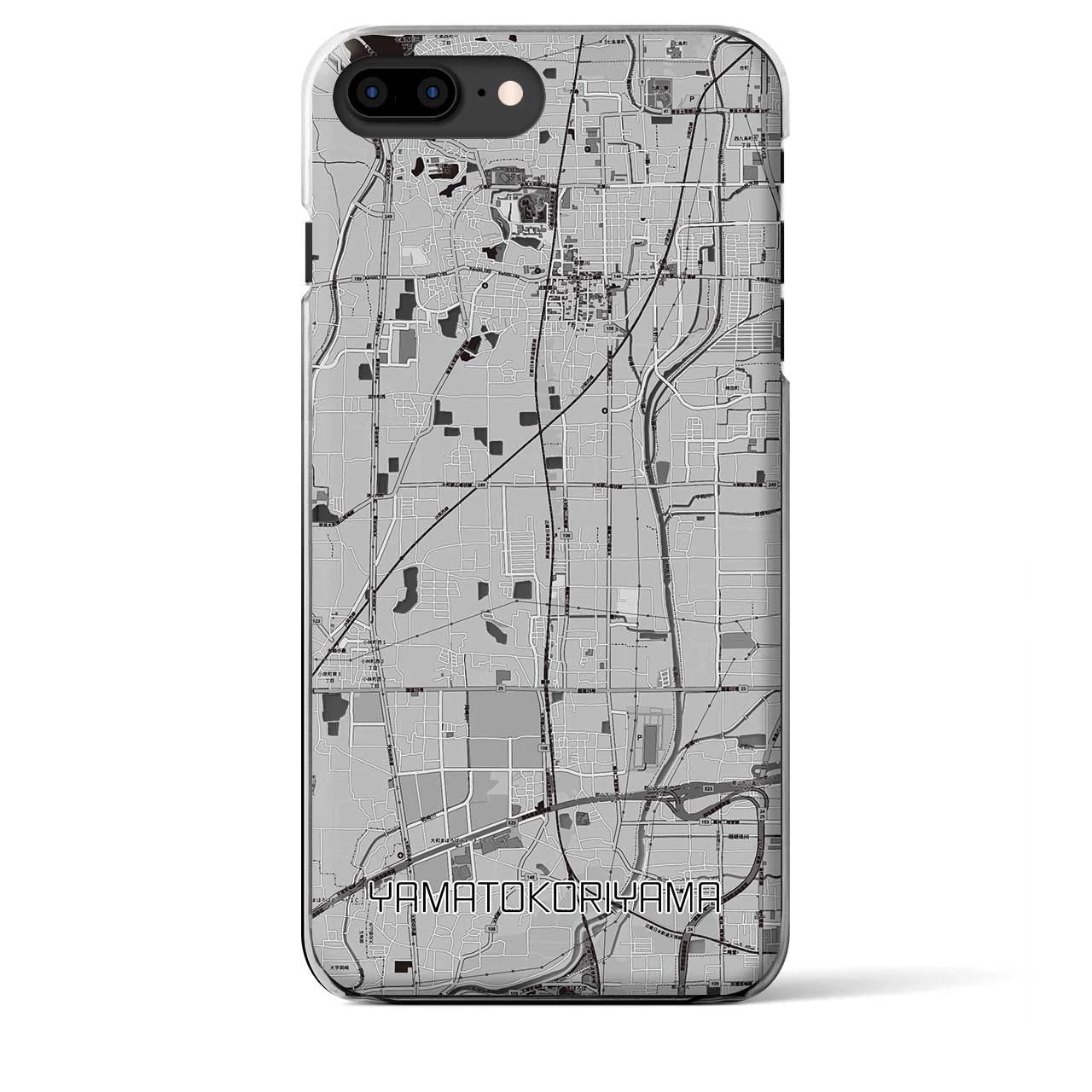【大和郡山(奈良県)】地図柄iPhoneケース(クリアタイプ)