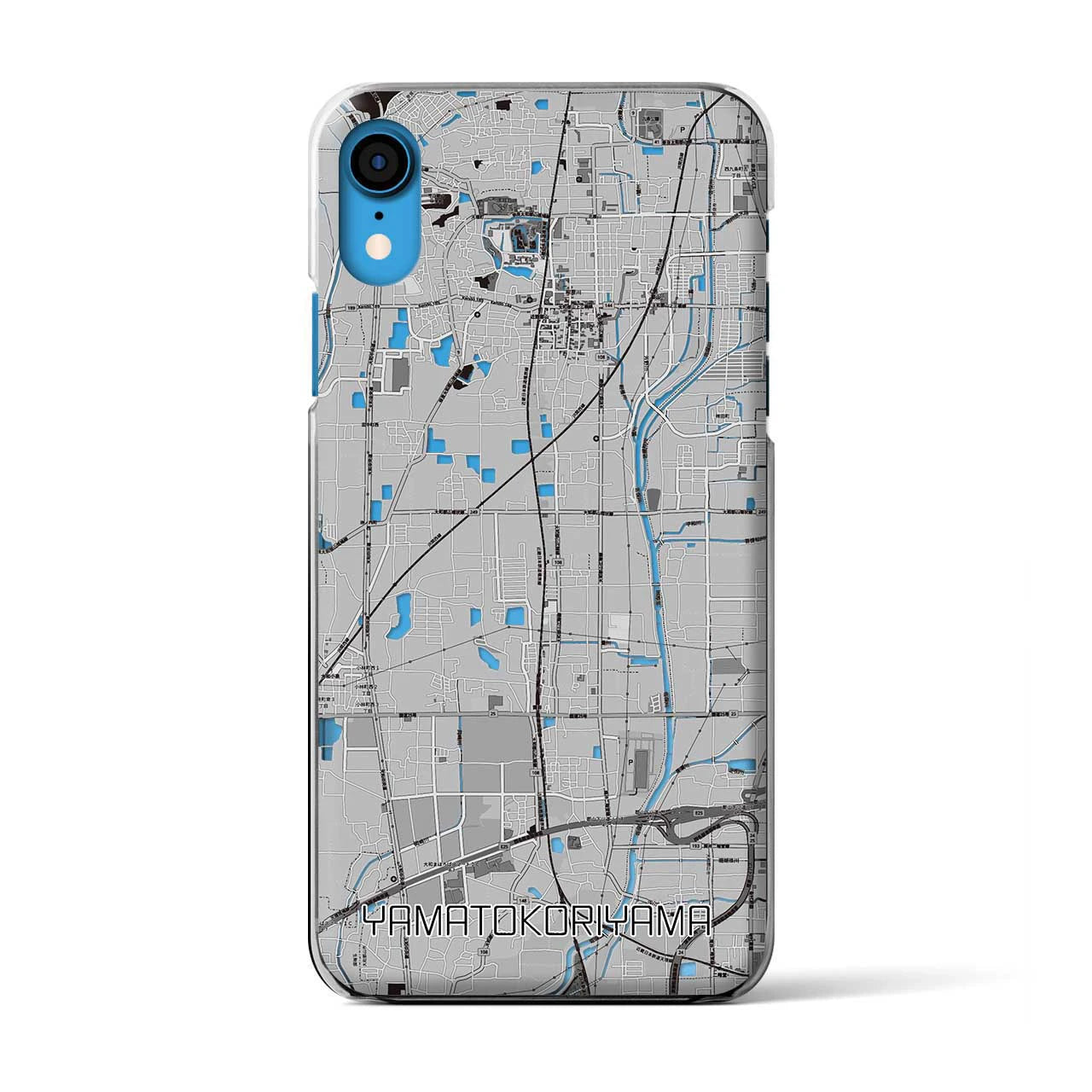 【大和郡山(奈良県)】地図柄iPhoneケース(クリアタイプ)