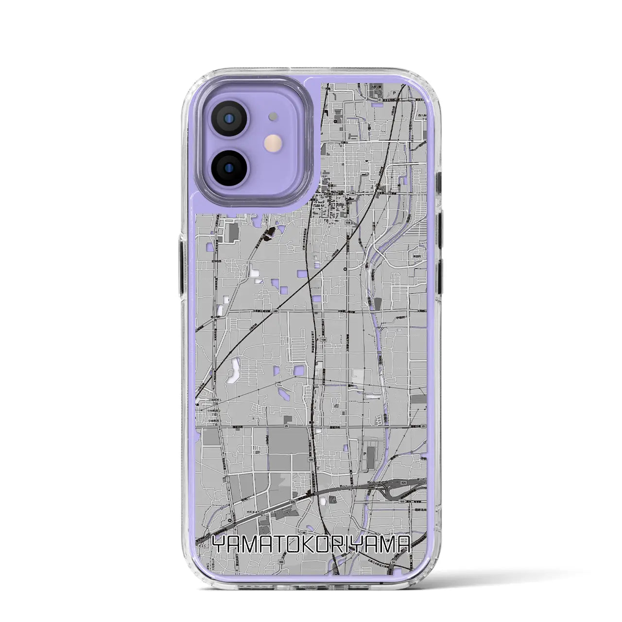 【大和郡山(奈良県)】地図柄iPhoneケース(MagSafeタイプ)