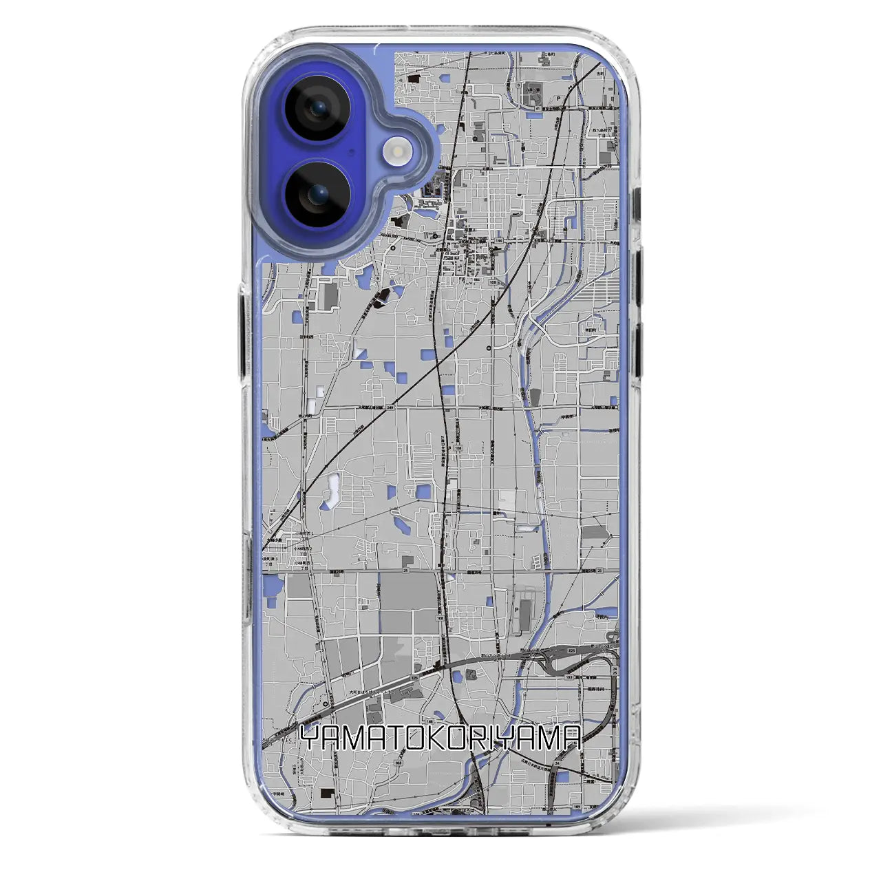 【大和郡山(奈良県)】地図柄iPhoneケース(MagSafeタイプ)