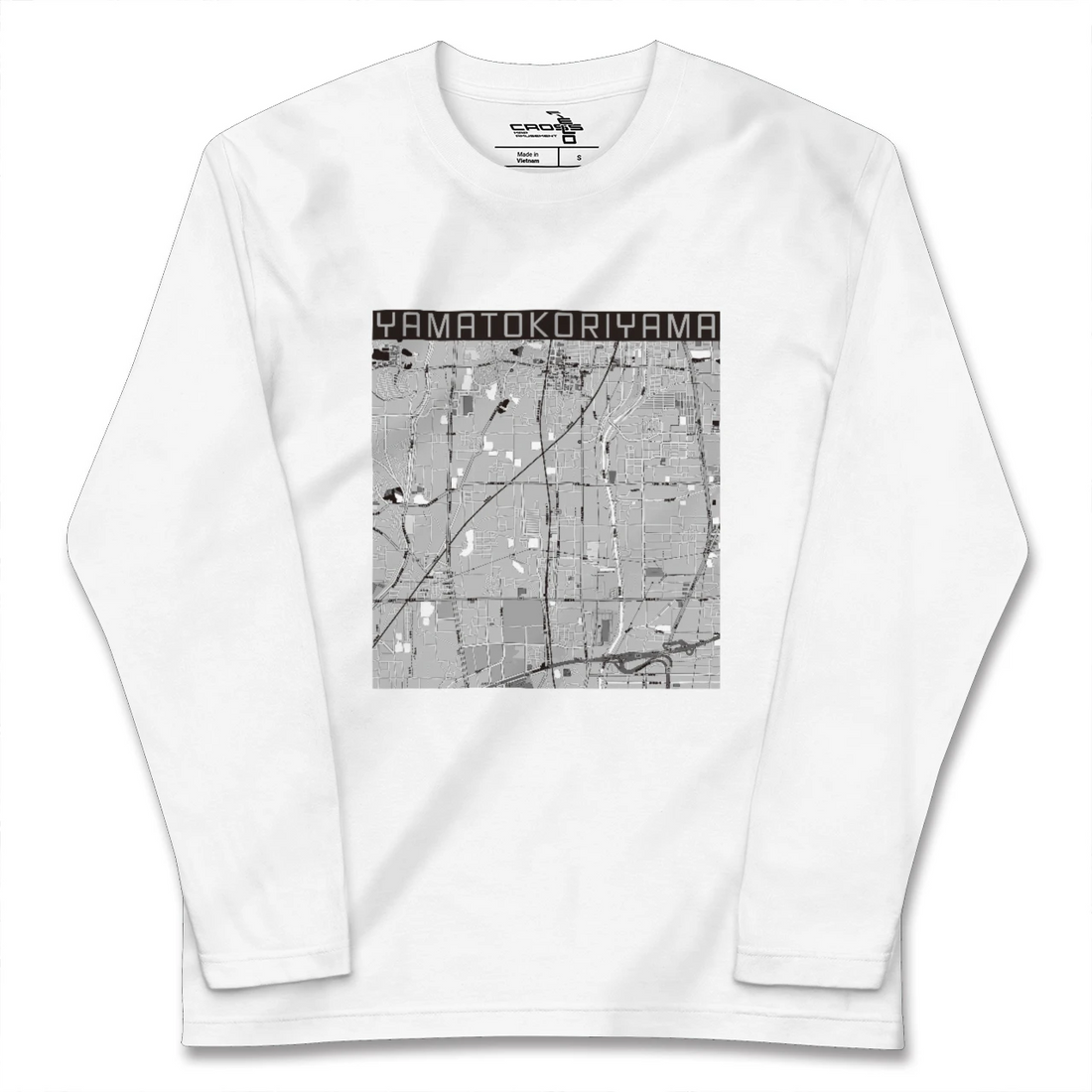 【大和郡山(奈良県)】地図柄ロングスリーブTシャツ