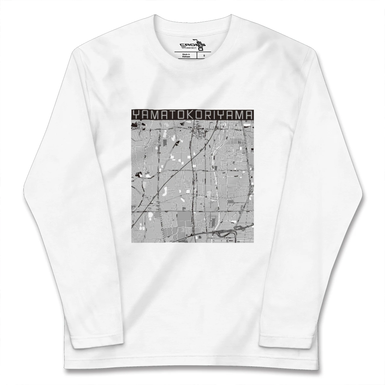 【大和郡山(奈良県)】地図柄ロングスリーブTシャツ