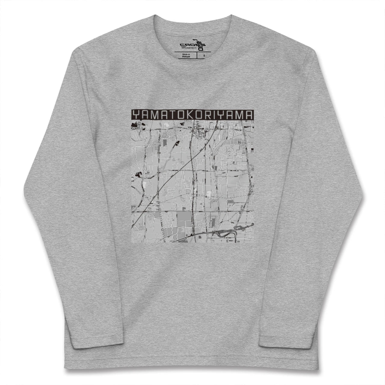 【大和郡山(奈良県)】地図柄ロングスリーブTシャツ