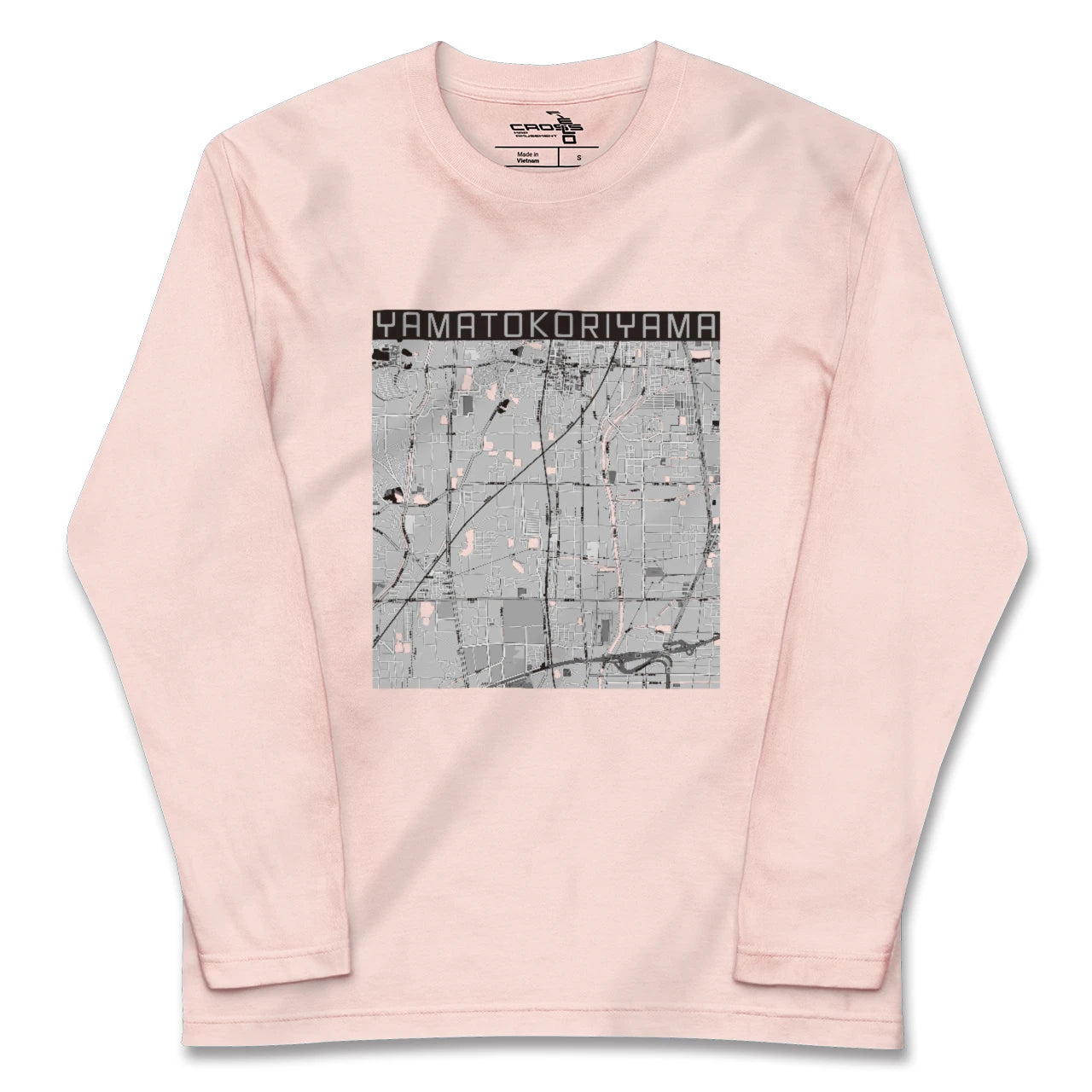 【大和郡山(奈良県)】地図柄ロングスリーブTシャツ