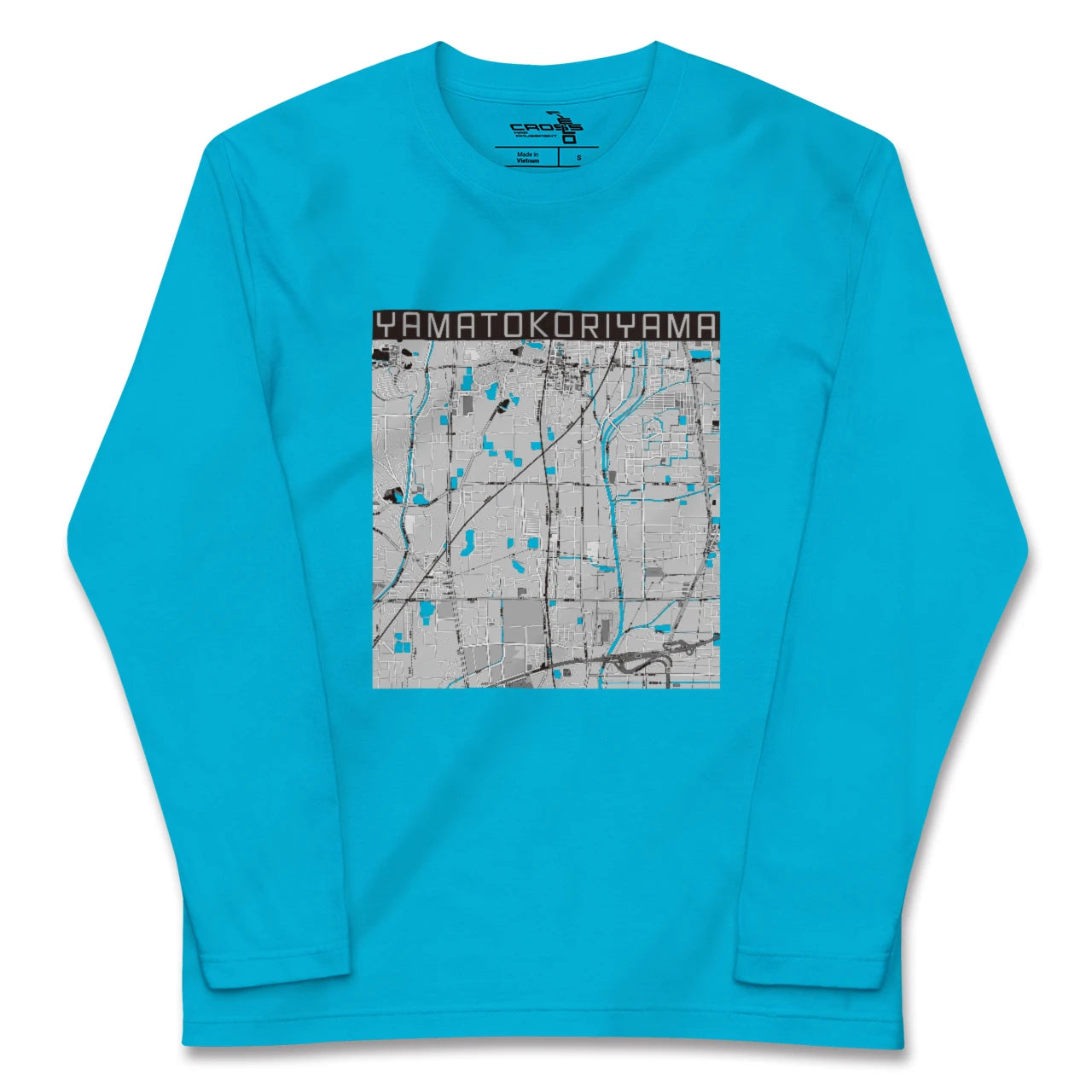 【大和郡山(奈良県)】地図柄ロングスリーブTシャツ