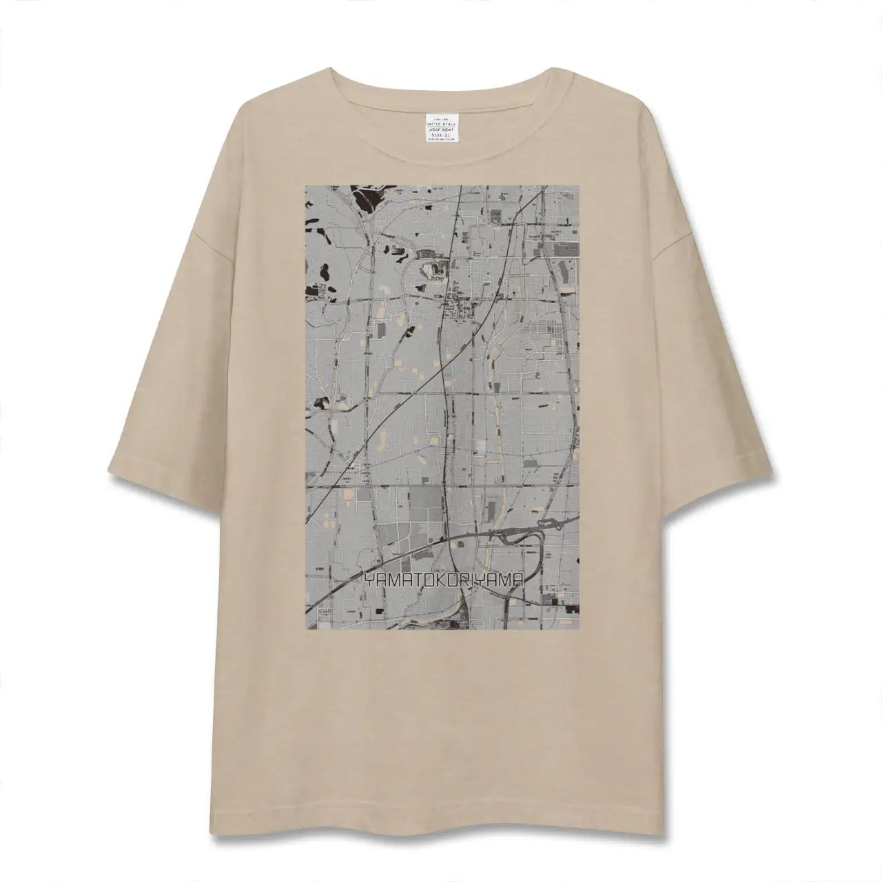 【大和郡山(奈良県)】地図柄ビッグシルエットTシャツ