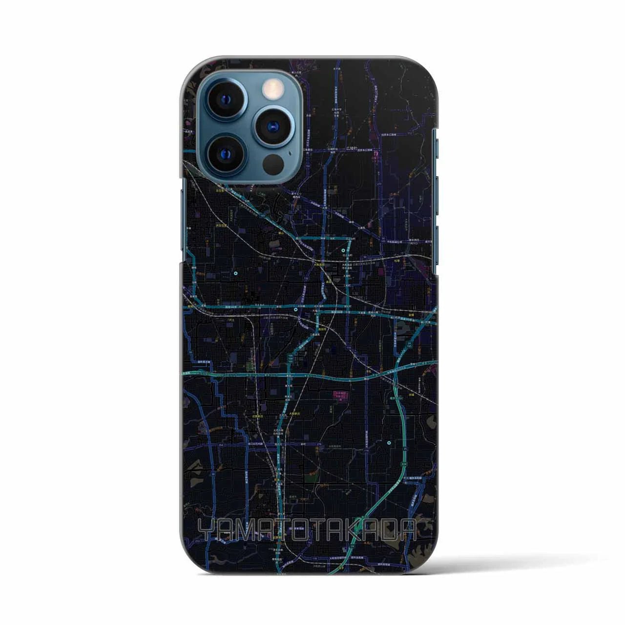 【大和高田(奈良県)】地図柄iPhoneケース(バックカバータイプ)