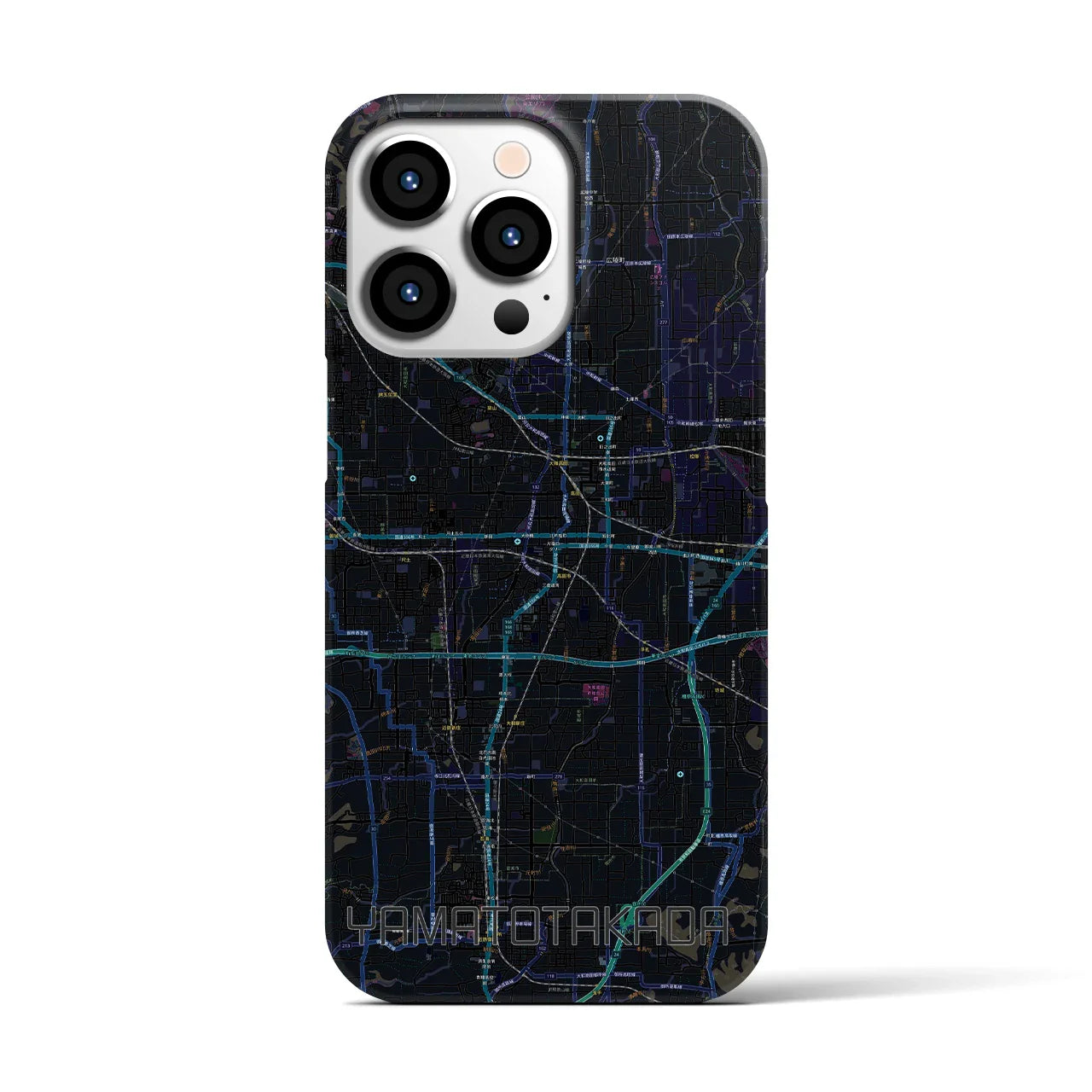 【大和高田(奈良県)】地図柄iPhoneケース(バックカバータイプ)
