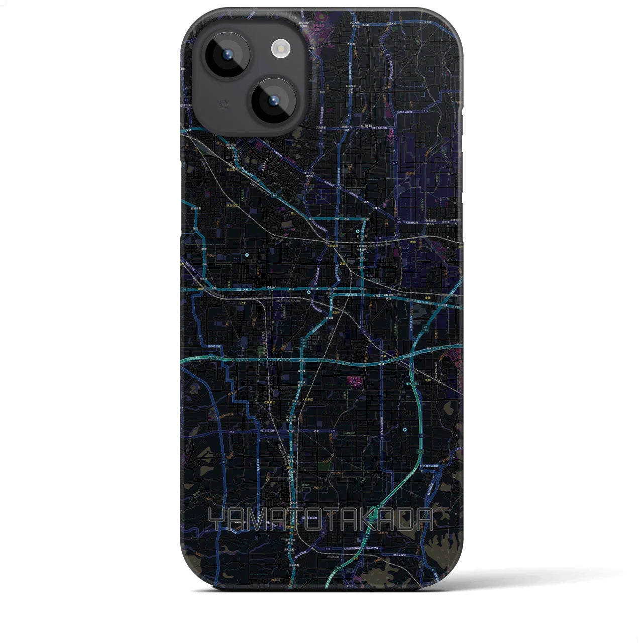 【大和高田(奈良県)】地図柄iPhoneケース(バックカバータイプ)