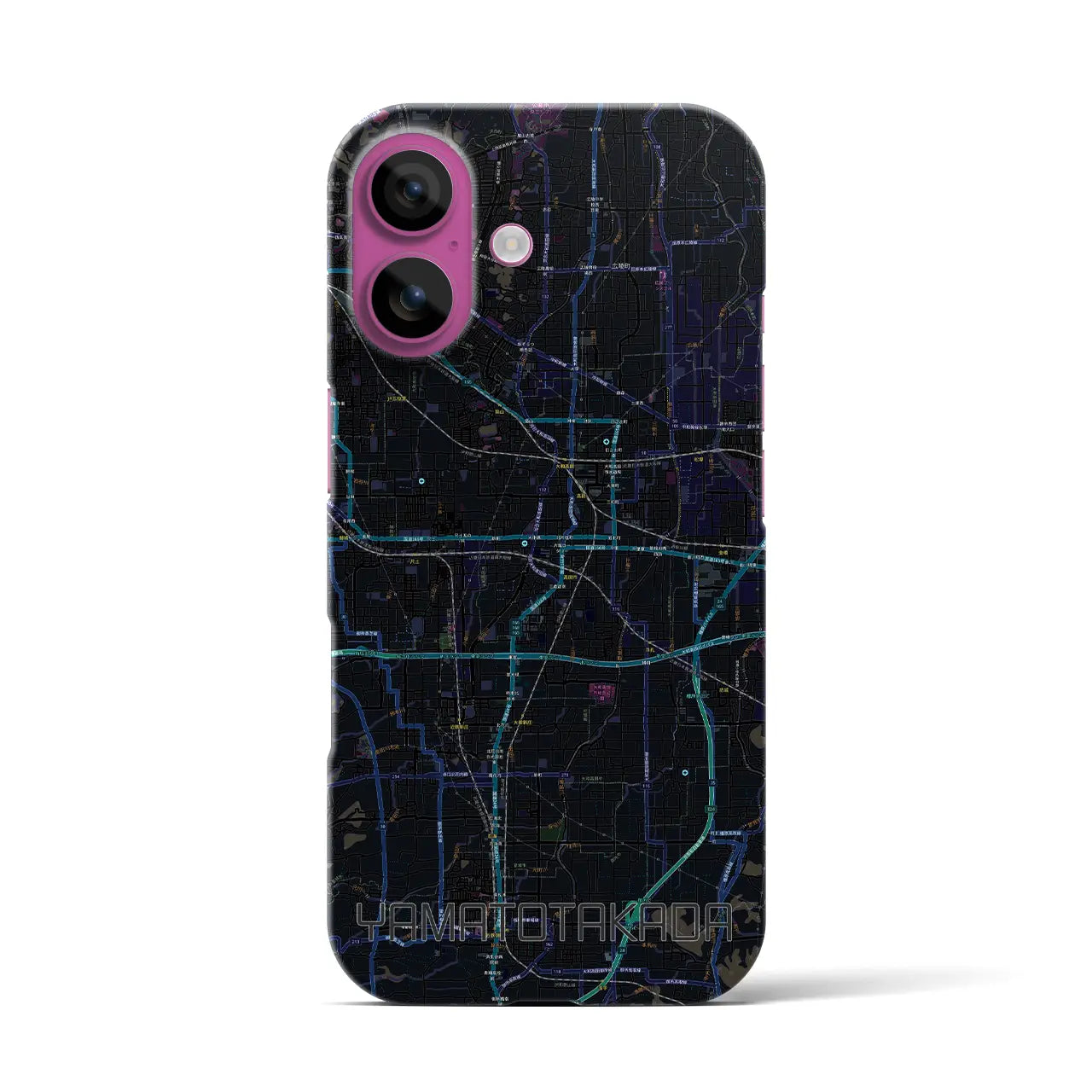 【大和高田(奈良県)】地図柄iPhoneケース(バックカバータイプ)