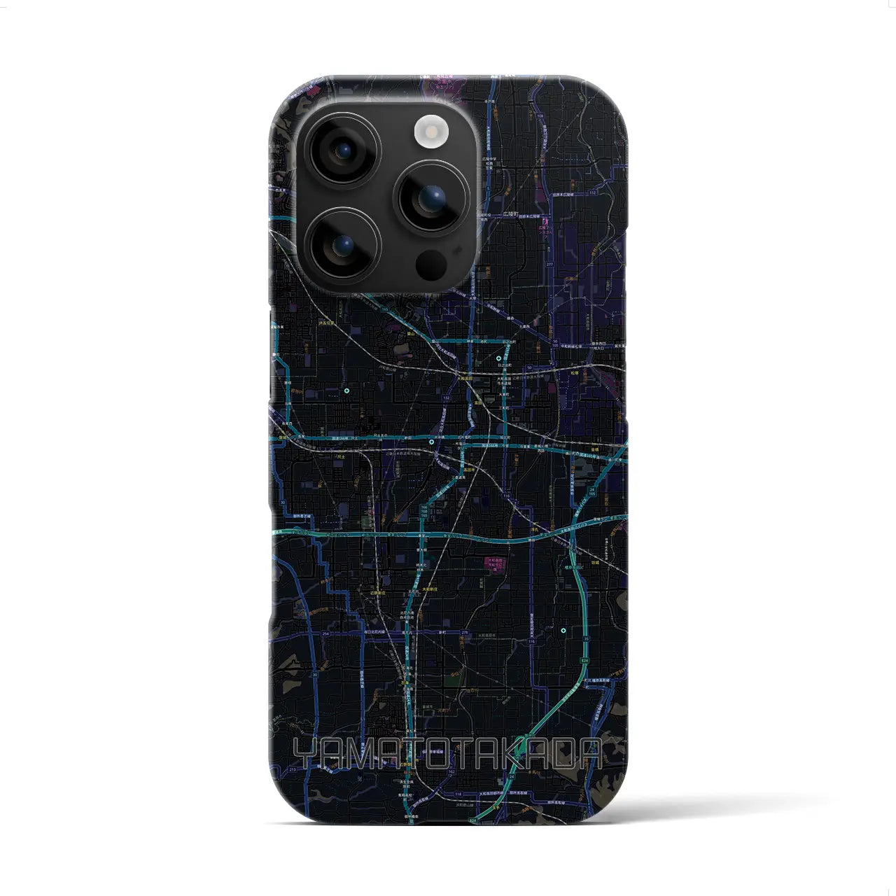 【大和高田(奈良県)】地図柄iPhoneケース(バックカバータイプ)