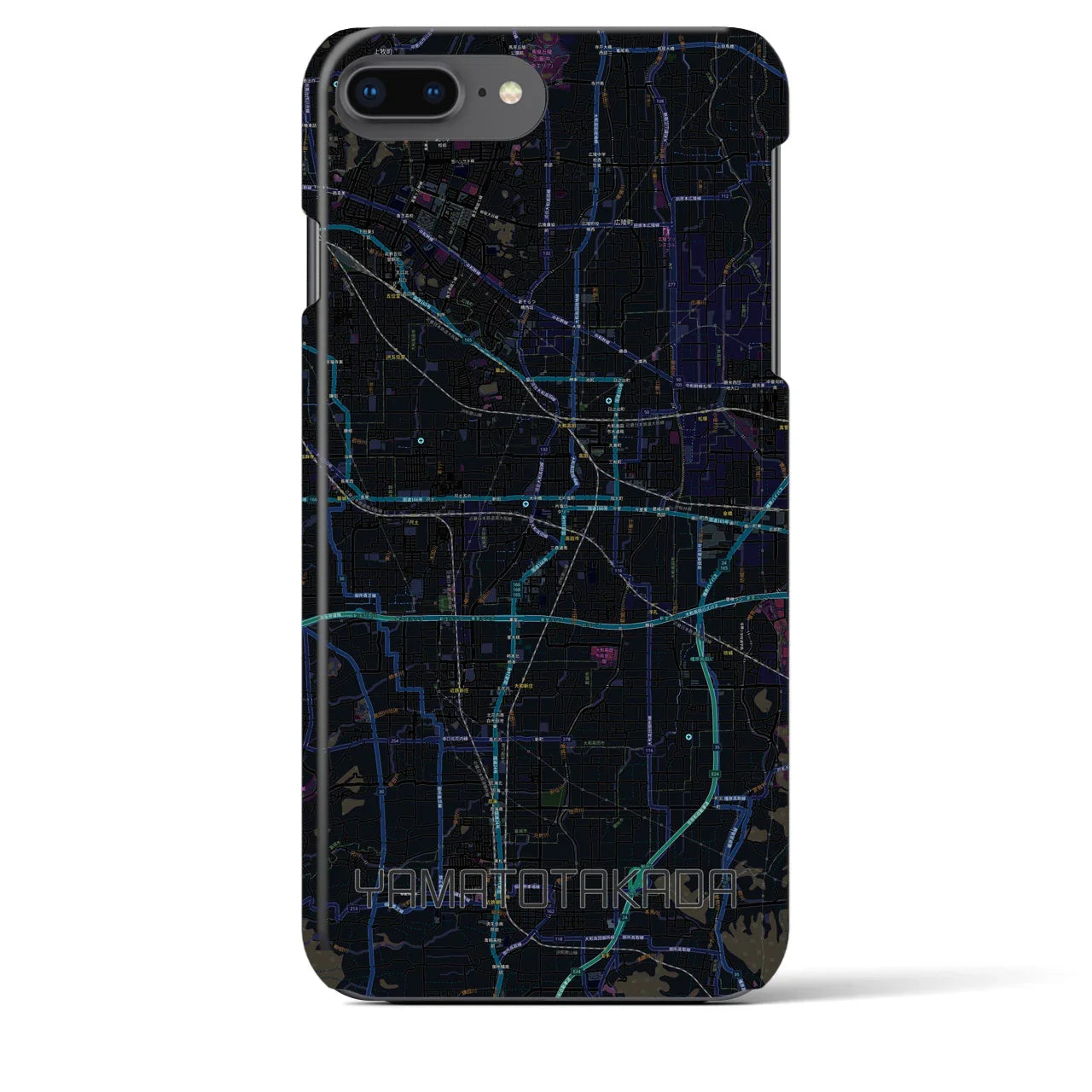 【大和高田(奈良県)】地図柄iPhoneケース(バックカバータイプ)