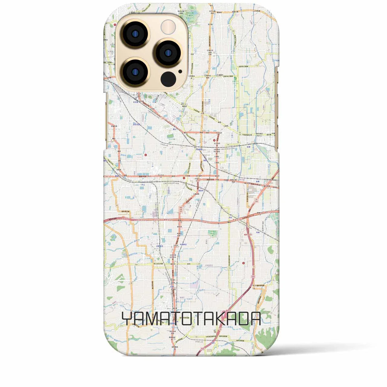 【大和高田(奈良県)】地図柄iPhoneケース(バックカバータイプ)