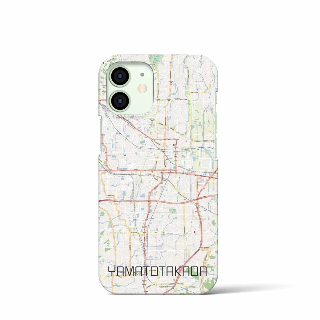 【大和高田(奈良県)】地図柄iPhoneケース(バックカバータイプ)