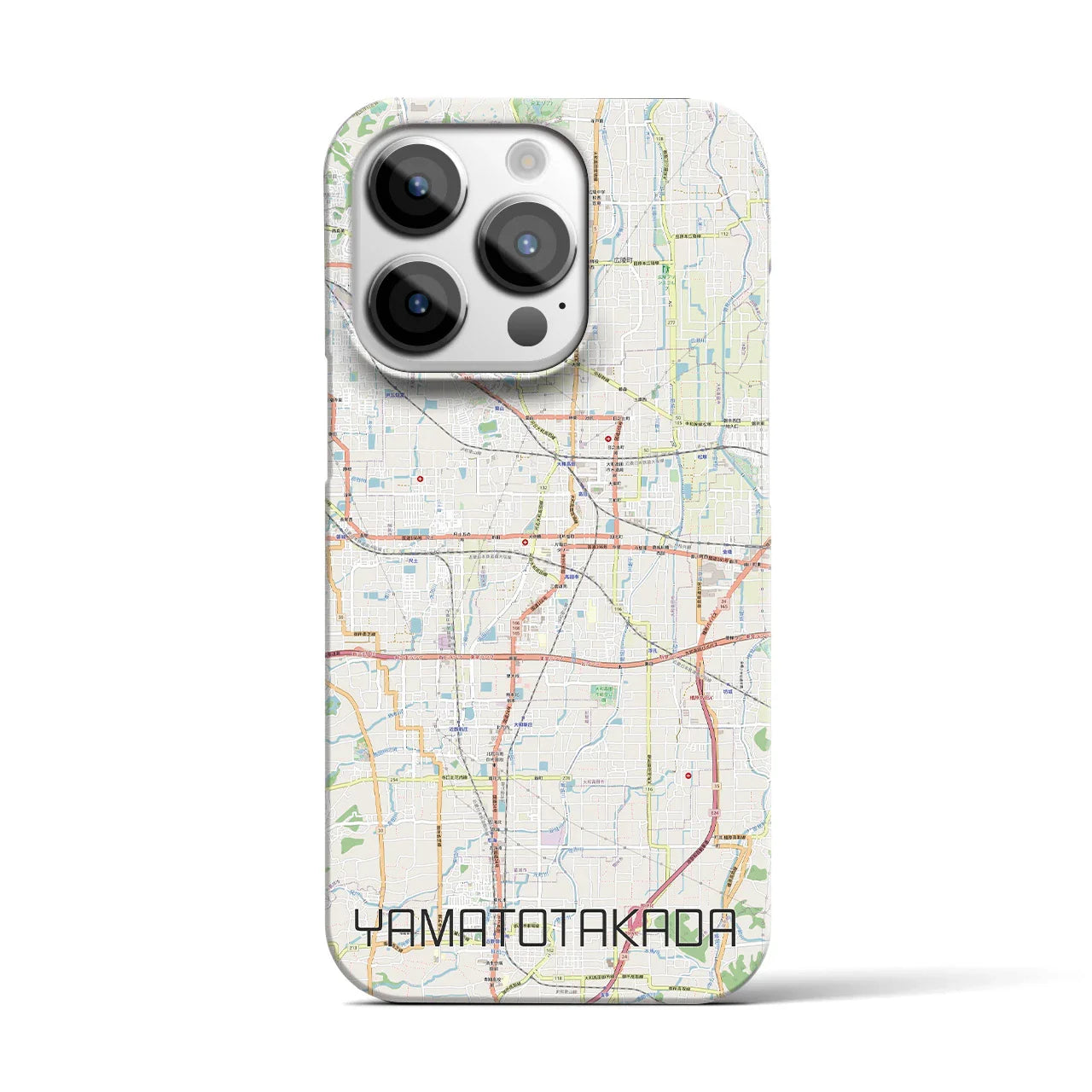 【大和高田(奈良県)】地図柄iPhoneケース(バックカバータイプ)