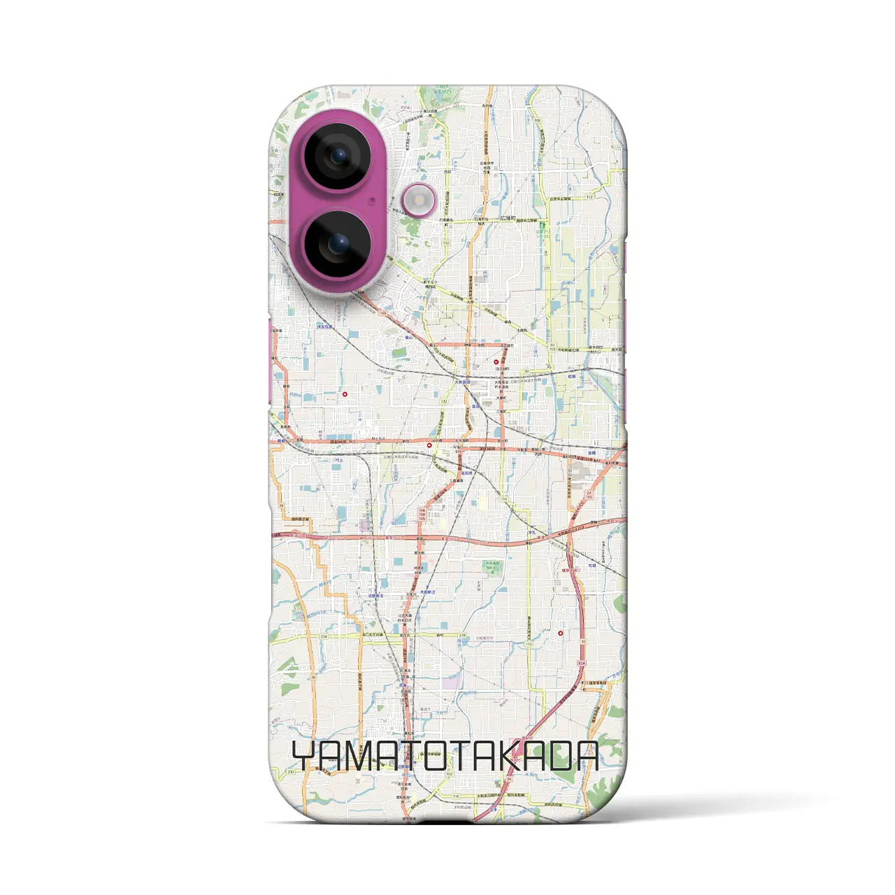 【大和高田(奈良県)】地図柄iPhoneケース(バックカバータイプ)