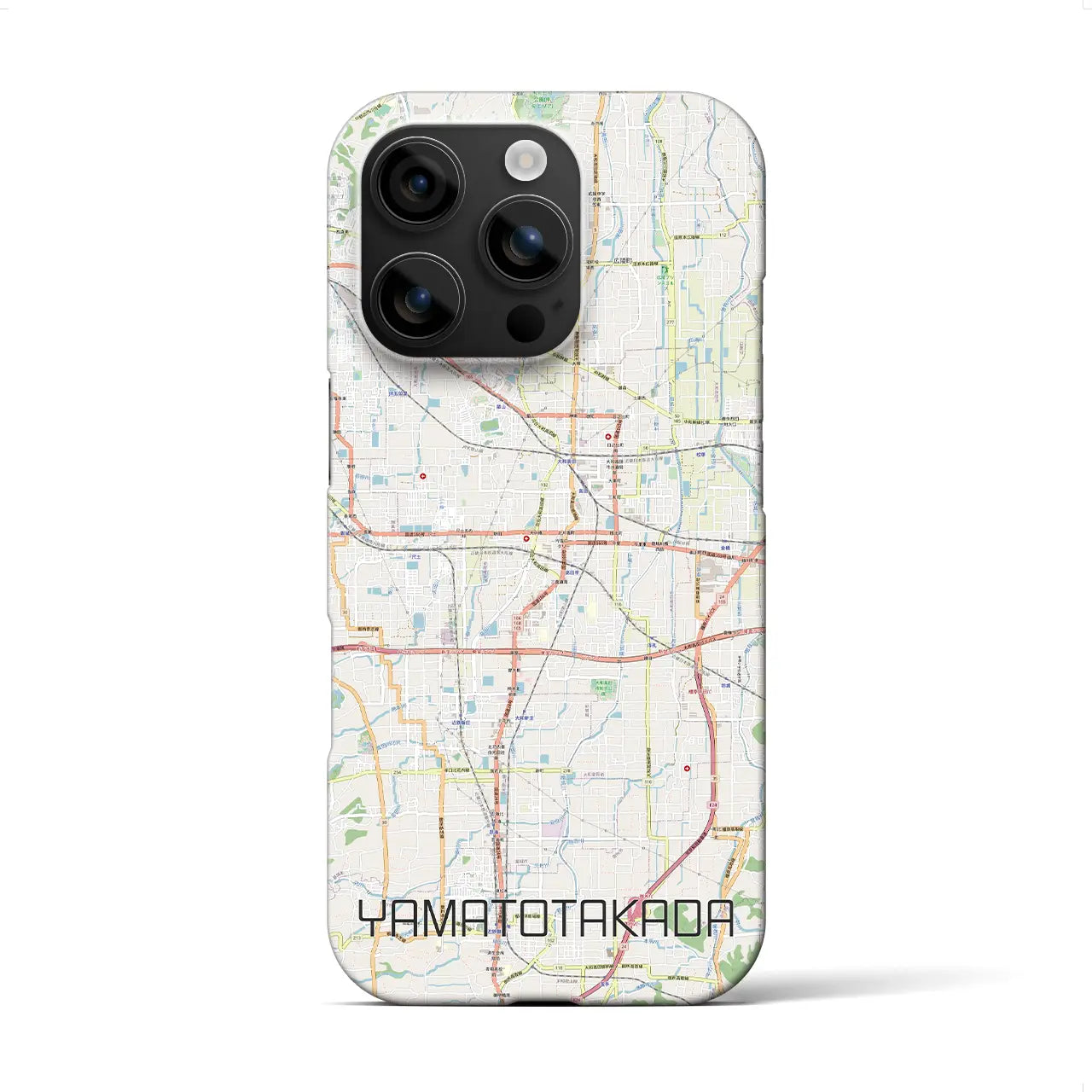 【大和高田(奈良県)】地図柄iPhoneケース(バックカバータイプ)
