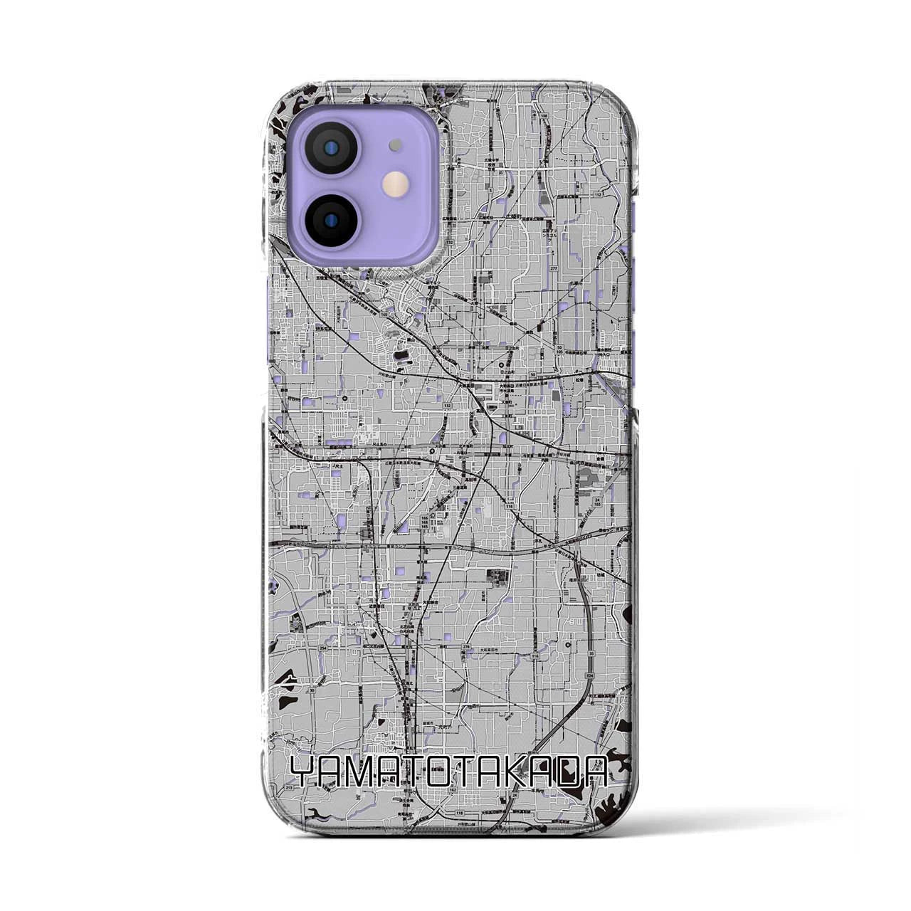 【大和高田(奈良県)】地図柄iPhoneケース(クリアタイプ)