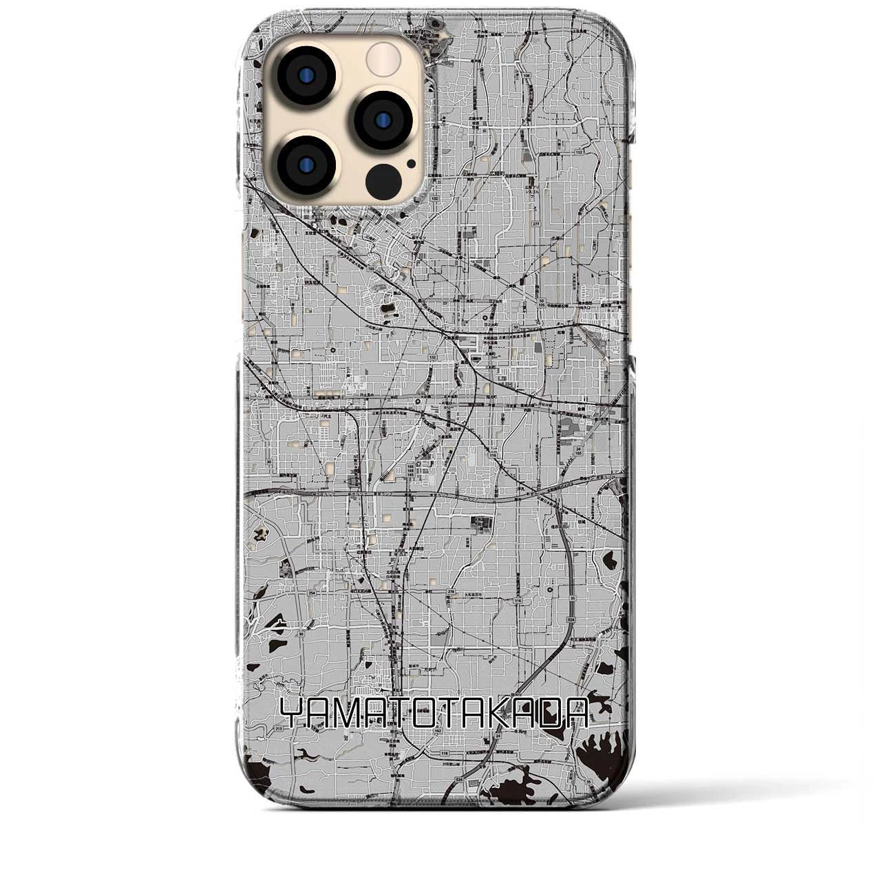 【大和高田(奈良県)】地図柄iPhoneケース(クリアタイプ)